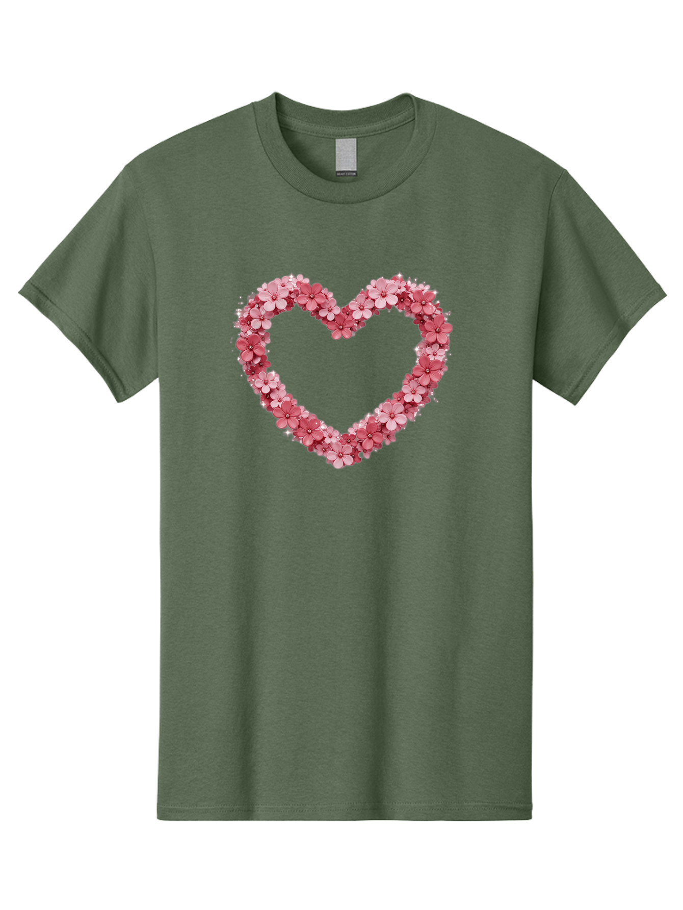 Heart-Shape-With-Pink-Flowers Men'S Graphic Tee, 100% Cotton, Comfortable Casual Summer Wear, Machine Washable, Vintage Camera, Old Camera, Antique Camera, Black Camera, Classic Photography, Photography Equipment, Nostalgic Device, Bai069 13