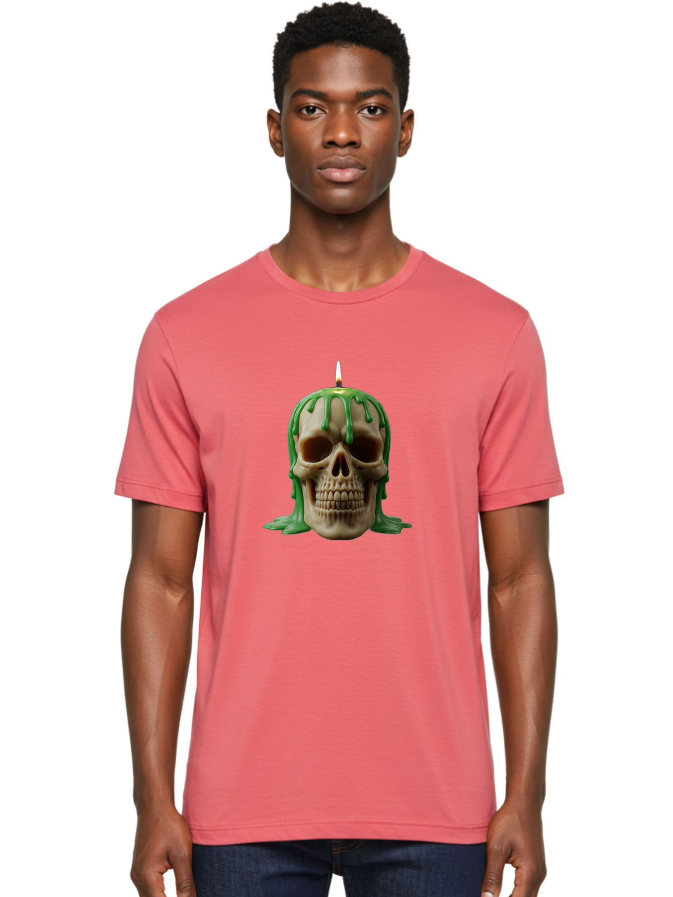 Melting-Skull-Candle Men'S Graphic Tee, 100% Cotton, Comfortable Casual Summer Wear, Machine Washable, Vintage Camera, Old Camera, Antique Camera, Black Camera, Classic Photography, Photography Equipment, Nostalgic Device, Film Camera, Bai129 23