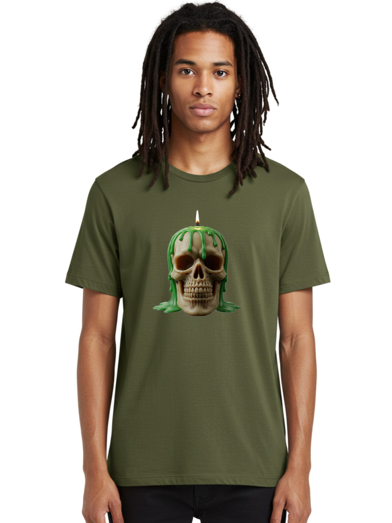 Melting-Skull-Candle Men'S Graphic Tee, 100% Cotton, Comfortable Casual Summer Wear, Machine Washable, Vintage Camera, Old Camera, Antique Camera, Black Camera, Classic Photography, Photography Equipment, Nostalgic Device, Film Camera, Bai129 25