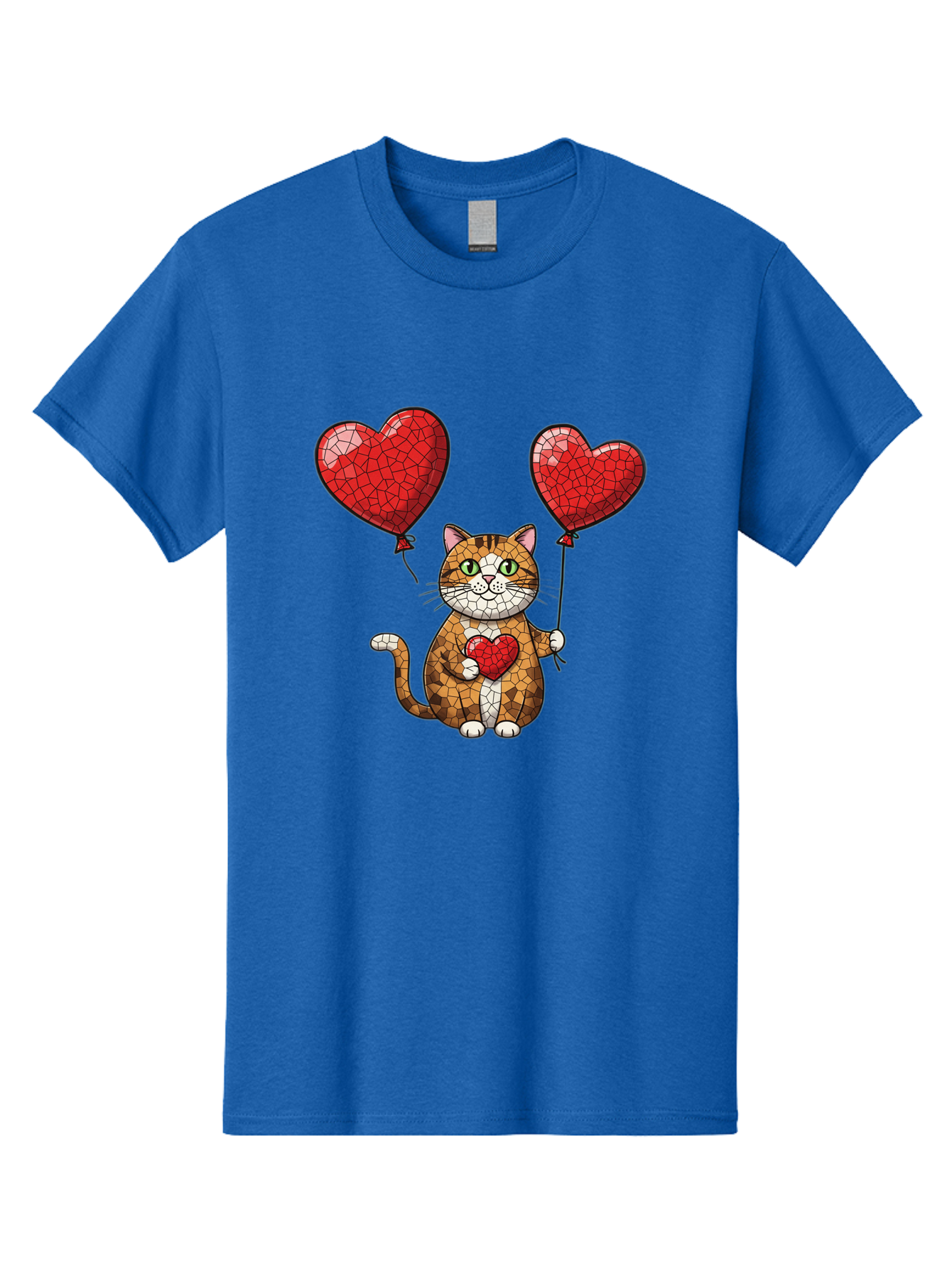 Mosaic-Cat-With-Heart-Balloons Men'S Graphic Tee, 100% Cotton, Comfortable Casual Summer Wear, Machine Washable, Vintage Camera, Old Camera, Antique Camera, Black Camera, Classic Photography, Photography Equipment, Nostalgic Device, Bai165 8