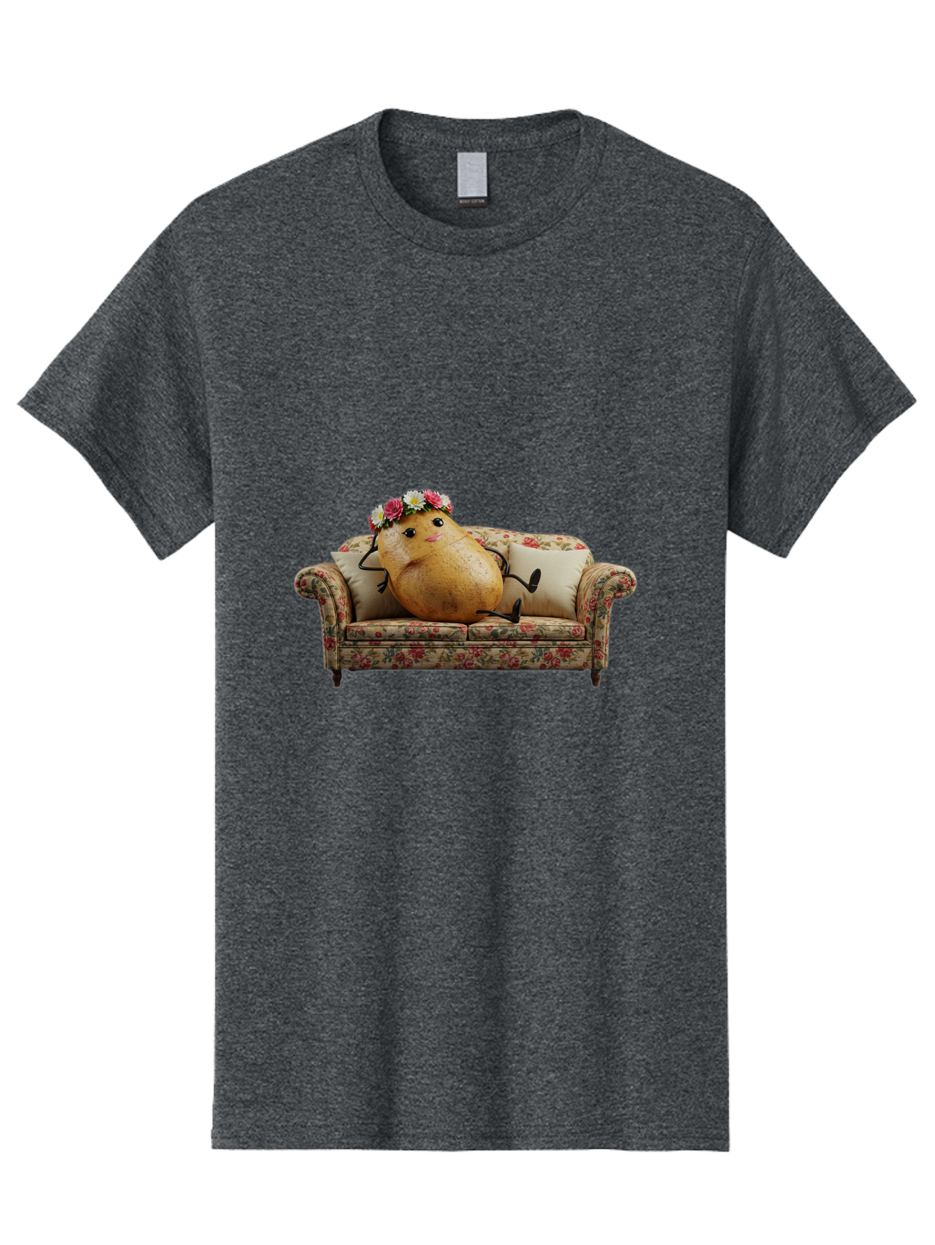 Potato-With-Flowers-On-Sofa Men'S Graphic Tee, 100% Cotton, Comfortable Casual Summer Wear, Machine Washable, Vintage Camera, Old Camera, Antique Camera, Black Camera, Classic Photography, Photography Equipment, Nostalgic Device, Film Camera, Bai253 10