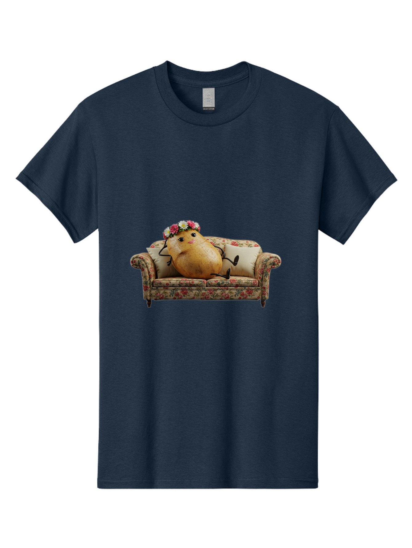 Potato-With-Flowers-On-Sofa Men'S Graphic Tee, 100% Cotton, Comfortable Casual Summer Wear, Machine Washable, Vintage Camera, Old Camera, Antique Camera, Black Camera, Classic Photography, Photography Equipment, Nostalgic Device, Film Camera, Bai253 9