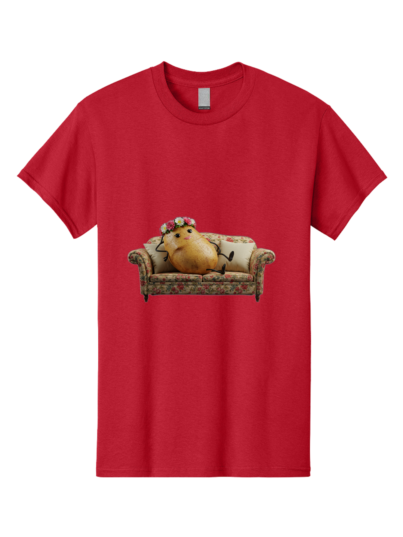 Potato-With-Flowers-On-Sofa Men'S Graphic Tee, 100% Cotton, Comfortable Casual Summer Wear, Machine Washable, Vintage Camera, Old Camera, Antique Camera, Black Camera, Classic Photography, Photography Equipment, Nostalgic Device, Film Camera, Bai253 12