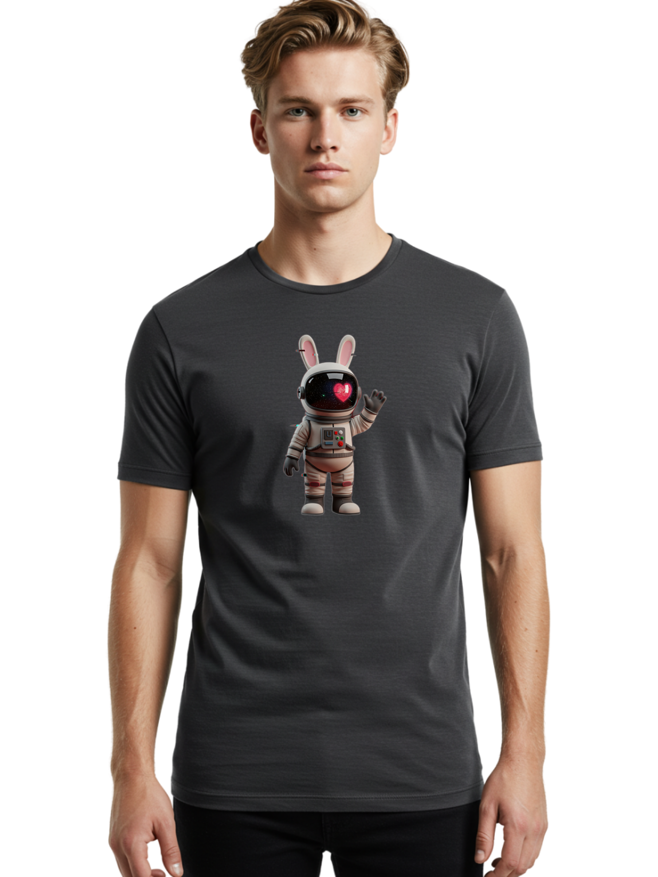 Rabbit-Astronaut-2 Men'S Graphic Tee, 100% Cotton, Comfortable Casual Summer Wear, Machine Washable, Vintage Camera, Old Camera, Antique Camera, Black Camera, Classic Photography, Photography Equipment, Nostalgic Device, Film Camera, Bai270 19