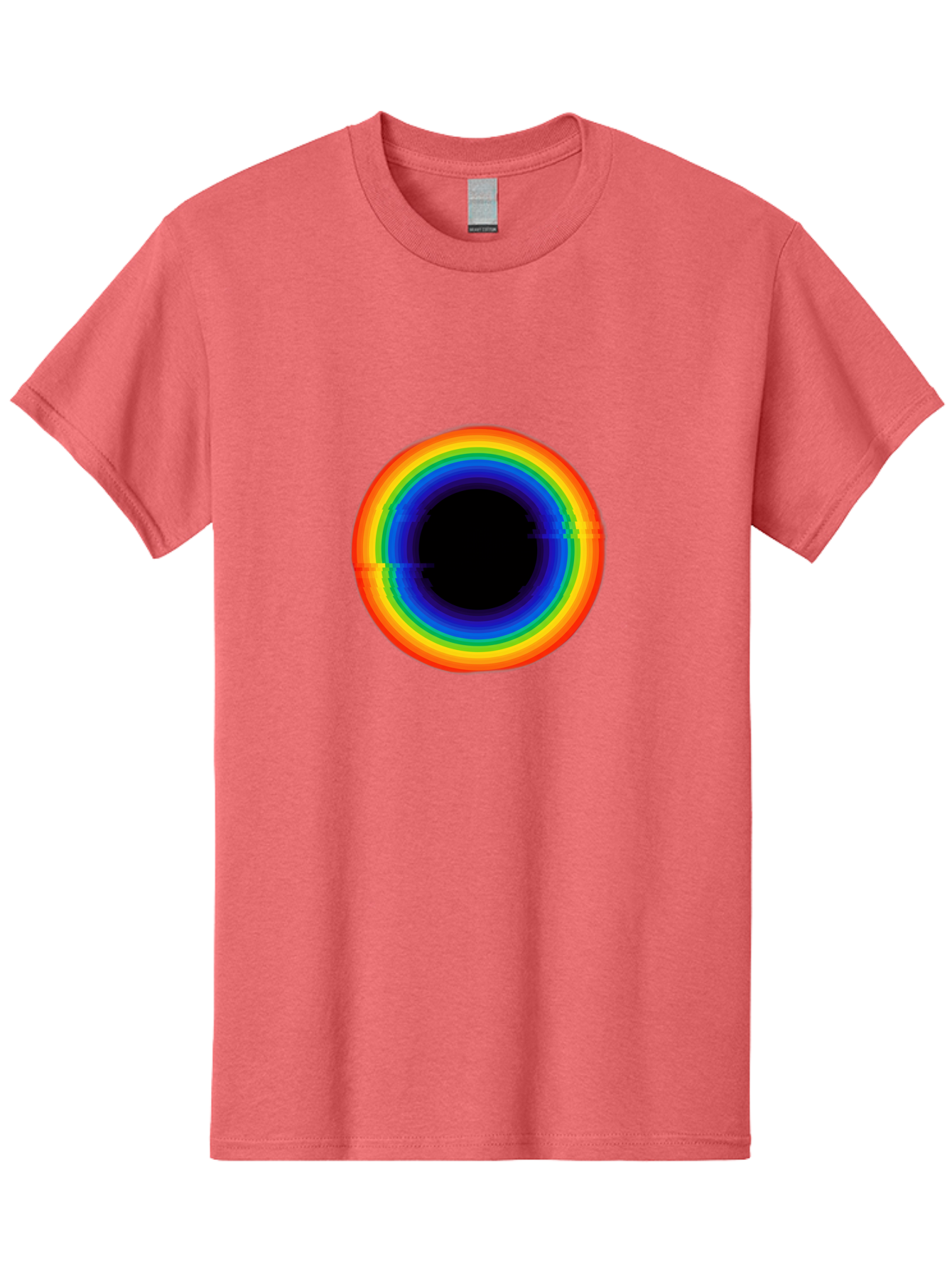 Rainbow-Circle-2 Men'S Graphic Tee, 100% Cotton, Comfortable Casual Summer Wear, Machine Washable, Vintage Camera, Old Camera, Antique Camera, Black Camera, Classic Photography, Photography Equipment, Nostalgic Device, Film Camera, Camera Art Bai289 11