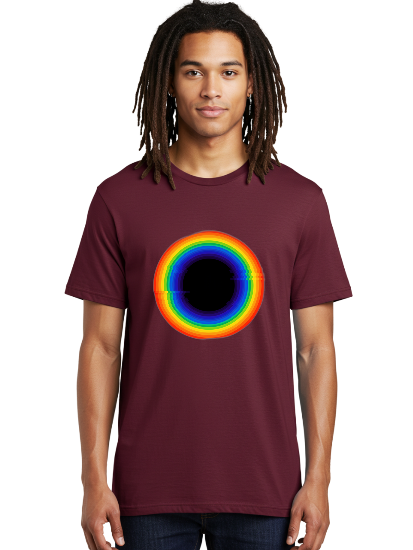Rainbow-Circle-2 Men'S Graphic Tee, 100% Cotton, Comfortable Casual Summer Wear, Machine Washable, Vintage Camera, Old Camera, Antique Camera, Black Camera, Classic Photography, Photography Equipment, Nostalgic Device, Film Camera, Camera Art Bai289 27