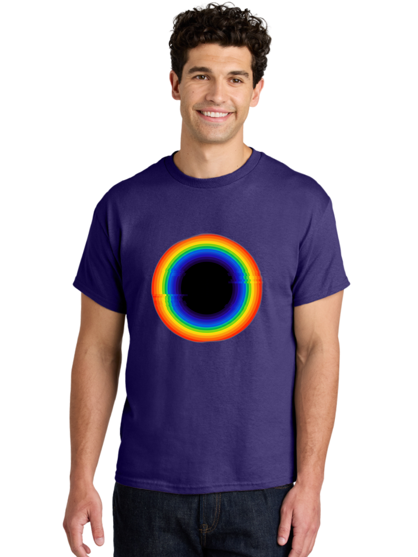 Rainbow-Circle-2 Men'S Graphic Tee, 100% Cotton, Comfortable Casual Summer Wear, Machine Washable, Vintage Camera, Old Camera, Antique Camera, Black Camera, Classic Photography, Photography Equipment, Nostalgic Device, Film Camera, Camera Art Bai289 19