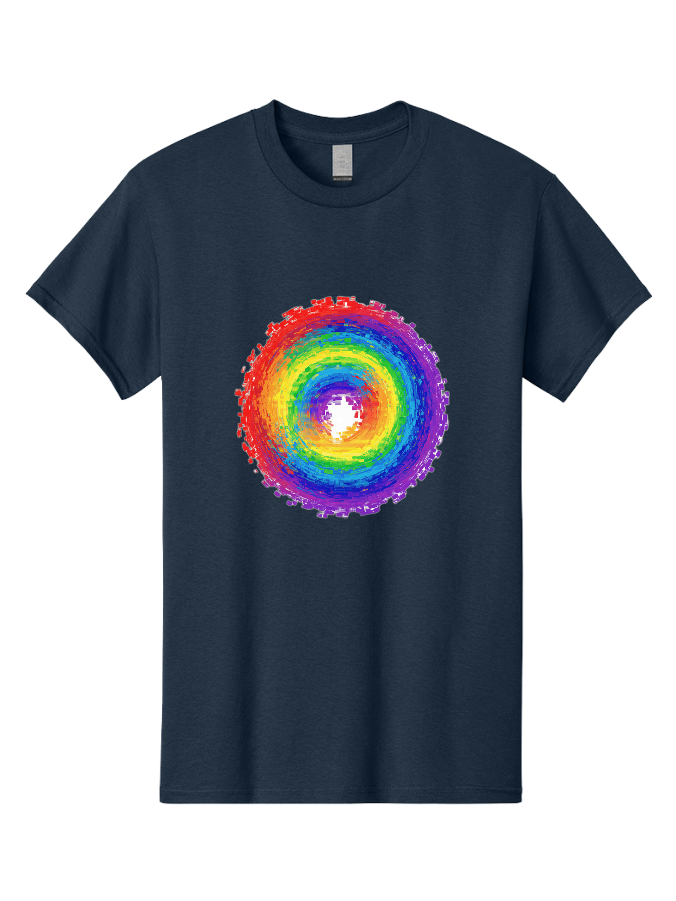 Rainbow-Circle-3 Men'S Graphic Tee, 100% Cotton, Comfortable Casual Summer Wear, Machine Washable, Vintage Camera, Old Camera, Antique Camera, Black Camera, Classic Photography, Photography Equipment, Nostalgic Device, Film Camera, Camera Art Bai290 14