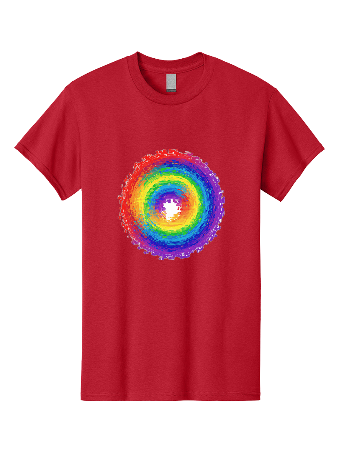Rainbow-Circle-3 Men'S Graphic Tee, 100% Cotton, Comfortable Casual Summer Wear, Machine Washable, Vintage Camera, Old Camera, Antique Camera, Black Camera, Classic Photography, Photography Equipment, Nostalgic Device, Film Camera, Camera Art Bai290 13