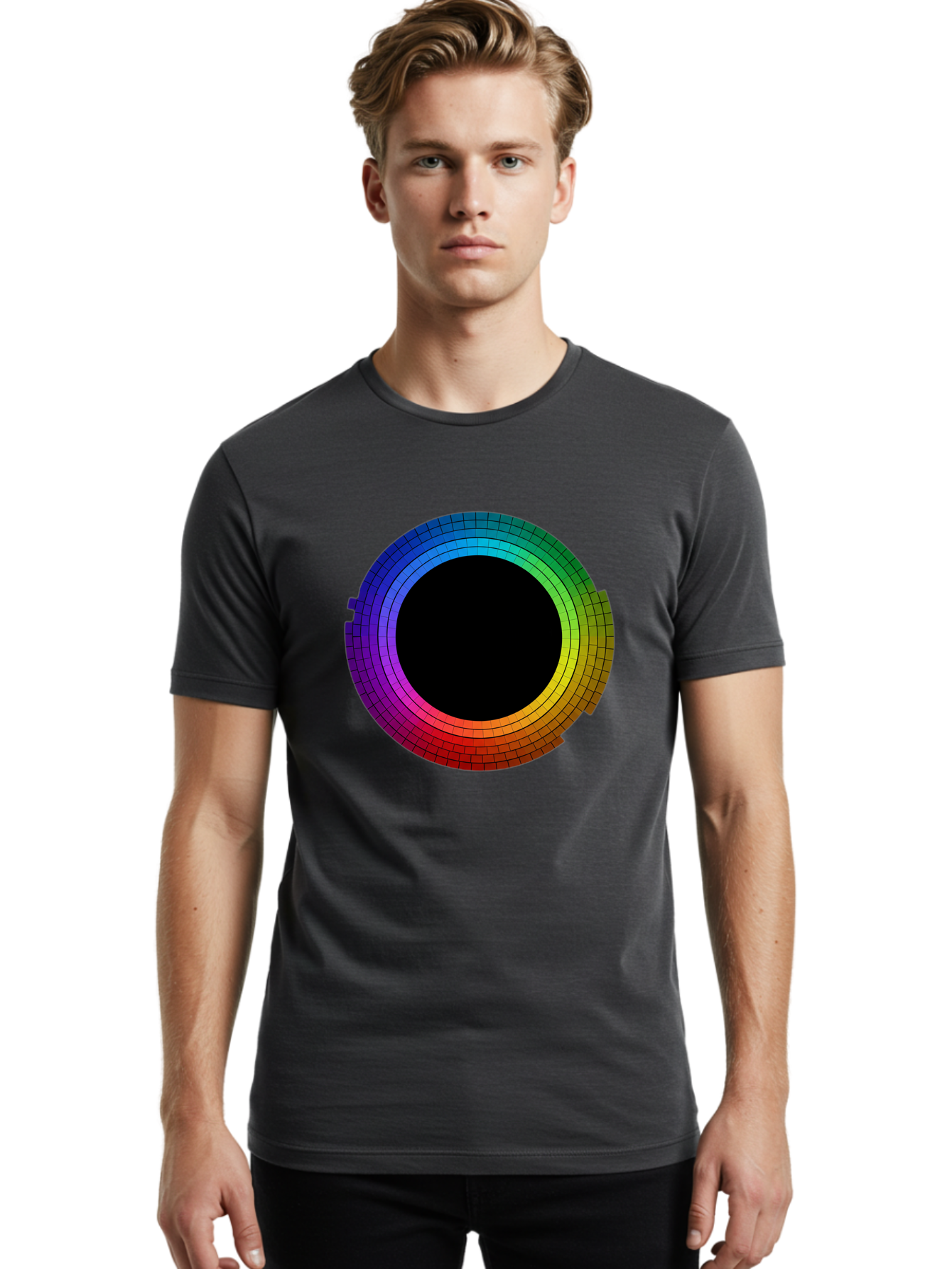 Rainbow-Circle Men'S Graphic Tee, 100% Cotton, Comfortable Casual Summer Wear, Machine Washable, Vintage Camera, Old Camera, Antique Camera, Black Camera, Classic Photography, Photography Equipment, Nostalgic Device, Film Camera, Camera Art Bai291 30