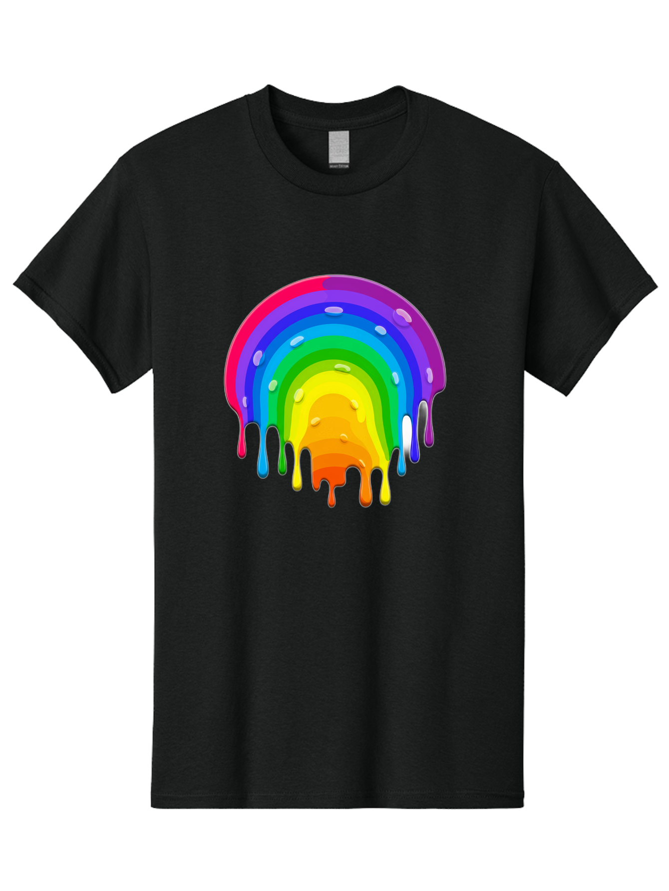 Rainbow-Dripping Men'S Graphic Tee, 100% Cotton, Comfortable Casual Summer Wear, Machine Washable, Vintage Camera, Old Camera, Antique Camera, Black Camera, Classic Photography, Photography Equipment, Nostalgic Device, Film Camera, Camera Art Bai292 3