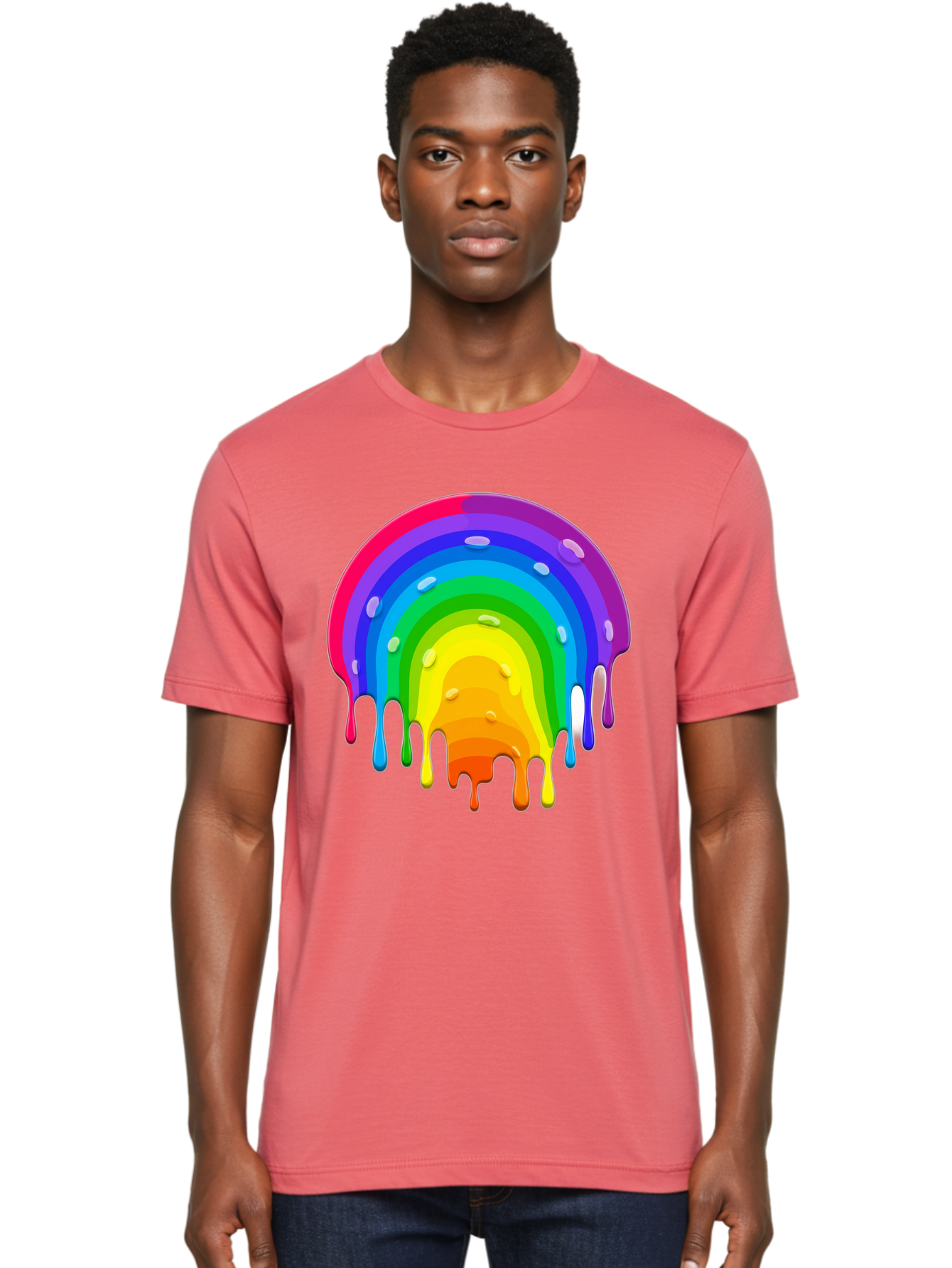 Rainbow-Dripping Men'S Graphic Tee, 100% Cotton, Comfortable Casual Summer Wear, Machine Washable, Vintage Camera, Old Camera, Antique Camera, Black Camera, Classic Photography, Photography Equipment, Nostalgic Device, Film Camera, Camera Art Bai292 16