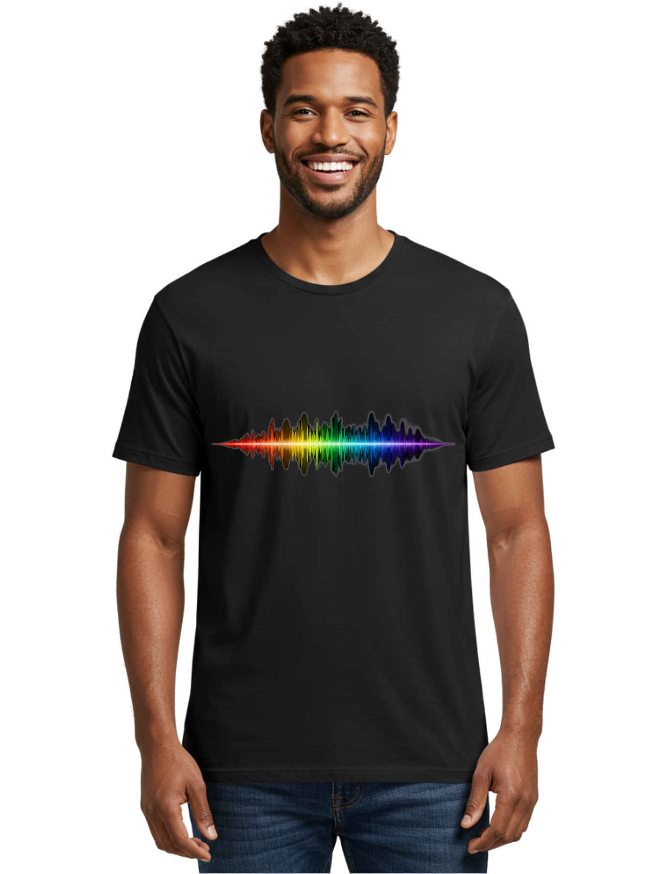 Rainbow-Sound-Wave Men'S Graphic Tee, 100% Cotton, Comfortable Casual Summer Wear, Machine Washable, Vintage Camera, Old Camera, Antique Camera, Black Camera, Classic Photography, Photography Equipment, Nostalgic Device, Film Camera, Bai295 25