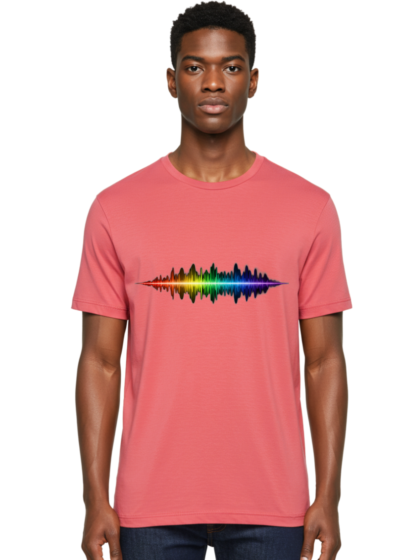 Rainbow-Sound-Wave Men'S Graphic Tee, 100% Cotton, Comfortable Casual Summer Wear, Machine Washable, Vintage Camera, Old Camera, Antique Camera, Black Camera, Classic Photography, Photography Equipment, Nostalgic Device, Film Camera, Bai295 22