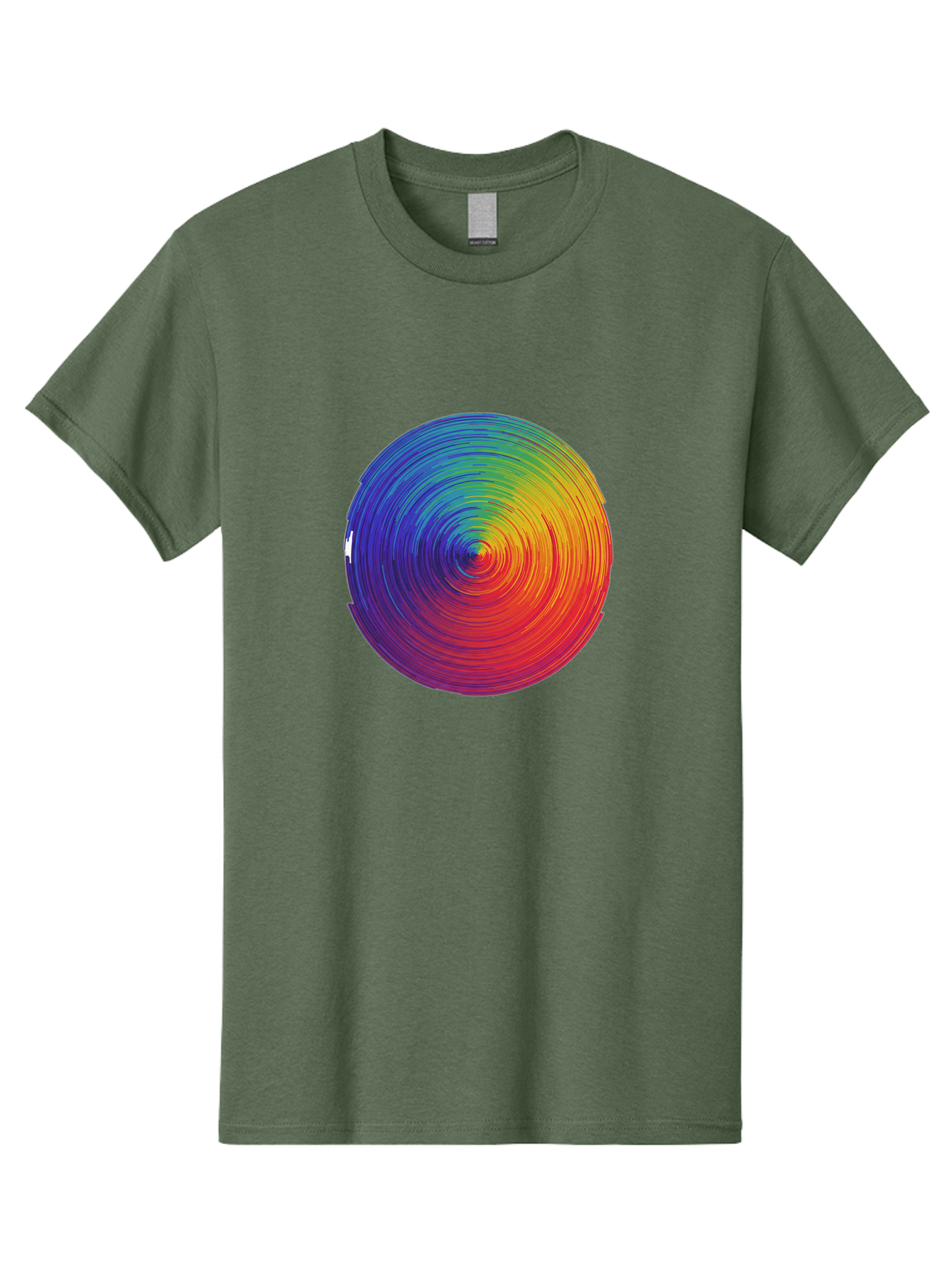 Rainbow-Spiral-Circle Men'S Graphic Tee, 100% Cotton, Comfortable Casual Summer Wear, Machine Washable, Vintage Camera, Old Camera, Antique Camera, Black Camera, Classic Photography, Photography Equipment, Nostalgic Device, Film Camera, Bai296 5