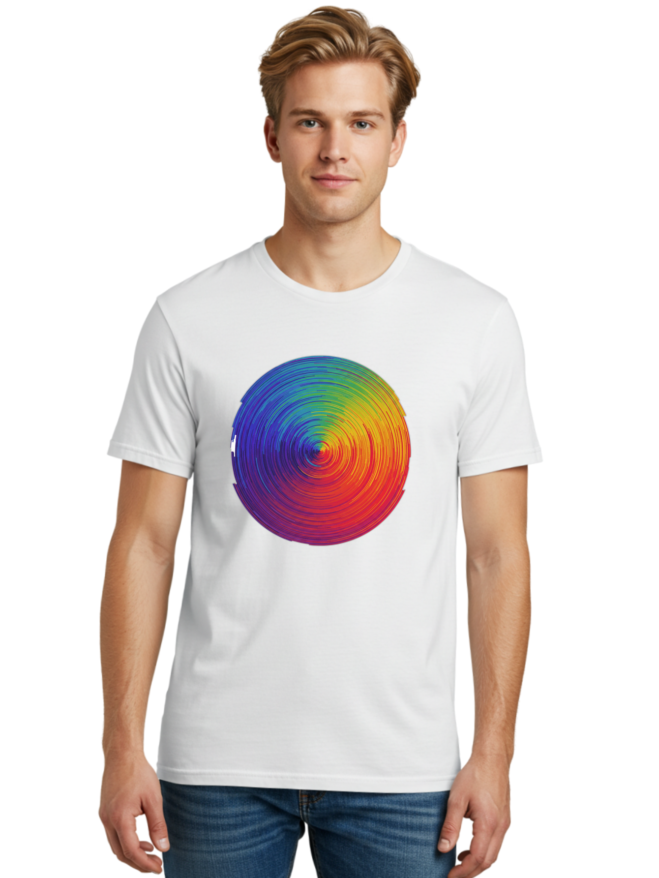 Rainbow-Spiral-Circle Men'S Graphic Tee, 100% Cotton, Comfortable Casual Summer Wear, Machine Washable, Vintage Camera, Old Camera, Antique Camera, Black Camera, Classic Photography, Photography Equipment, Nostalgic Device, Film Camera, Bai296 22