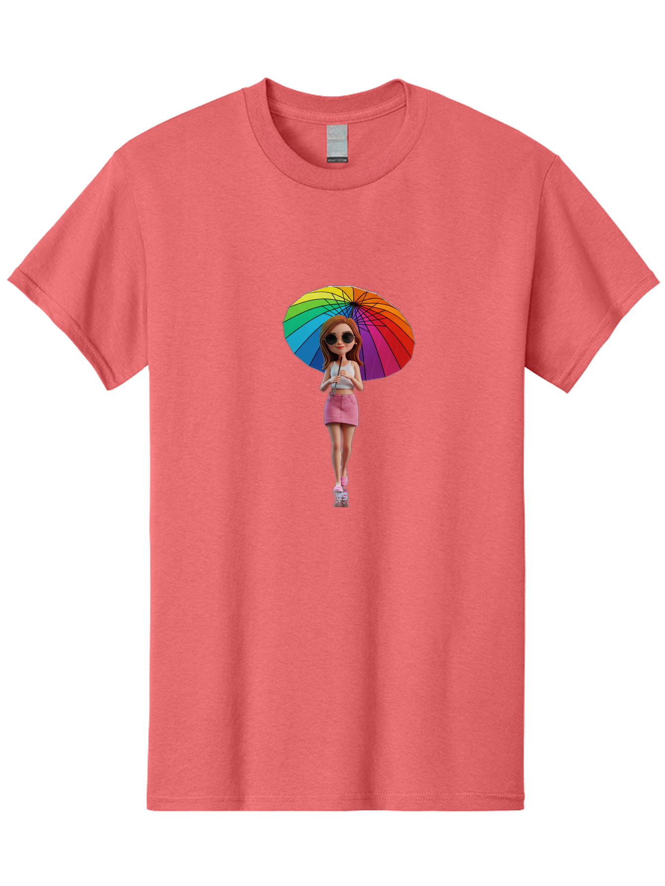 Rainbow-Umbrella-Girl Men'S Graphic Tee, 100% Cotton, Comfortable Casual Summer Wear, Machine Washable, Vintage Camera, Old Camera, Antique Camera, Black Camera, Classic Photography, Photography Equipment, Nostalgic Device, Film Camera, Bai297 8