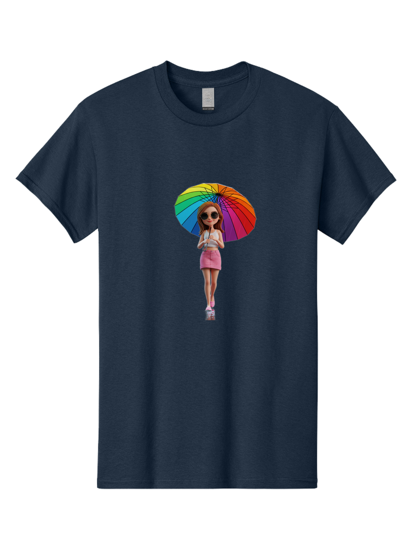 Rainbow-Umbrella-Girl Men'S Graphic Tee, 100% Cotton, Comfortable Casual Summer Wear, Machine Washable, Vintage Camera, Old Camera, Antique Camera, Black Camera, Classic Photography, Photography Equipment, Nostalgic Device, Film Camera, Bai297 10