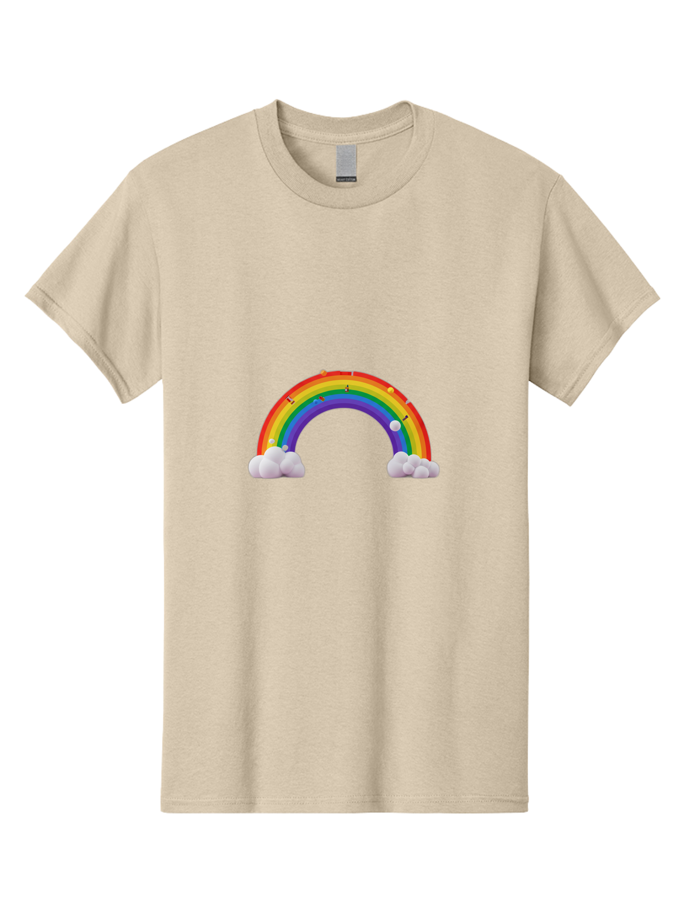 Rainbow-With-Clouds Men'S Graphic Tee, 100% Cotton, Comfortable Casual Summer Wear, Machine Washable, Vintage Camera, Old Camera, Antique Camera, Black Camera, Classic Photography, Photography Equipment, Nostalgic Device, Film Camera, Bai298 4