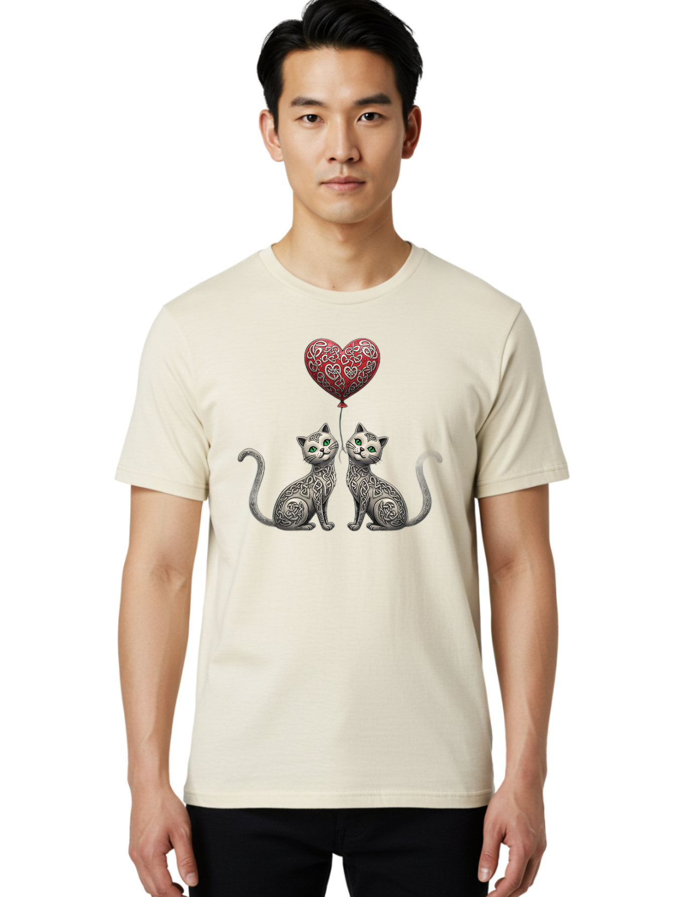 Red-Heart-Cats Men'S Graphic Tee, 100% Cotton, Comfortable Casual Summer Wear, Machine Washable, Vintage Camera, Old Camera, Antique Camera, Black Camera, Classic Photography, Photography Equipment, Nostalgic Device, Film Camera, Camera Art Bai301 29