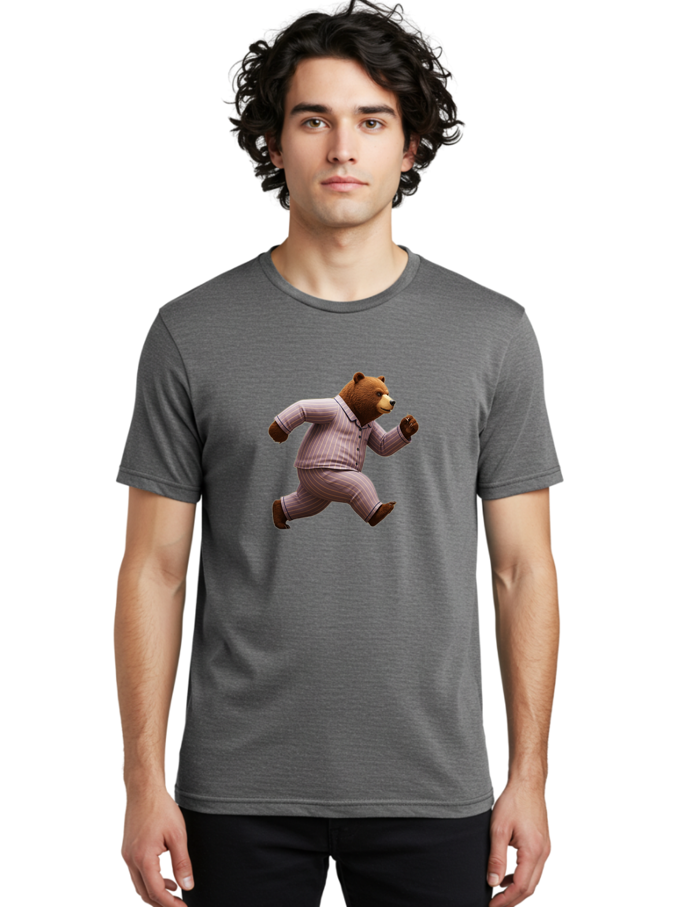 Running-Bear-In-Pajamas Men'S Graphic Tee, 100% Cotton, Comfortable Casual Summer Wear, Machine Washable, Vintage Camera, Old Camera, Antique Camera, Black Camera, Classic Photography, Photography Equipment, Nostalgic Device, Film Camera, Bai308 29