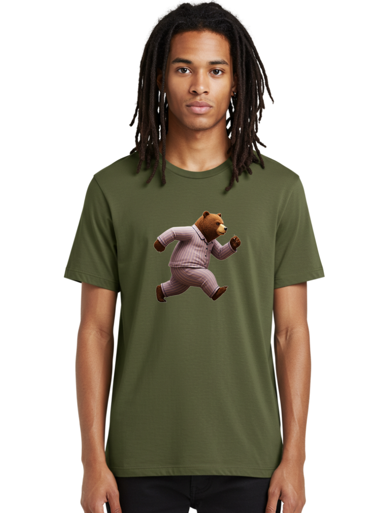 Running-Bear-In-Pajamas Men'S Graphic Tee, 100% Cotton, Comfortable Casual Summer Wear, Machine Washable, Vintage Camera, Old Camera, Antique Camera, Black Camera, Classic Photography, Photography Equipment, Nostalgic Device, Film Camera, Bai308 24