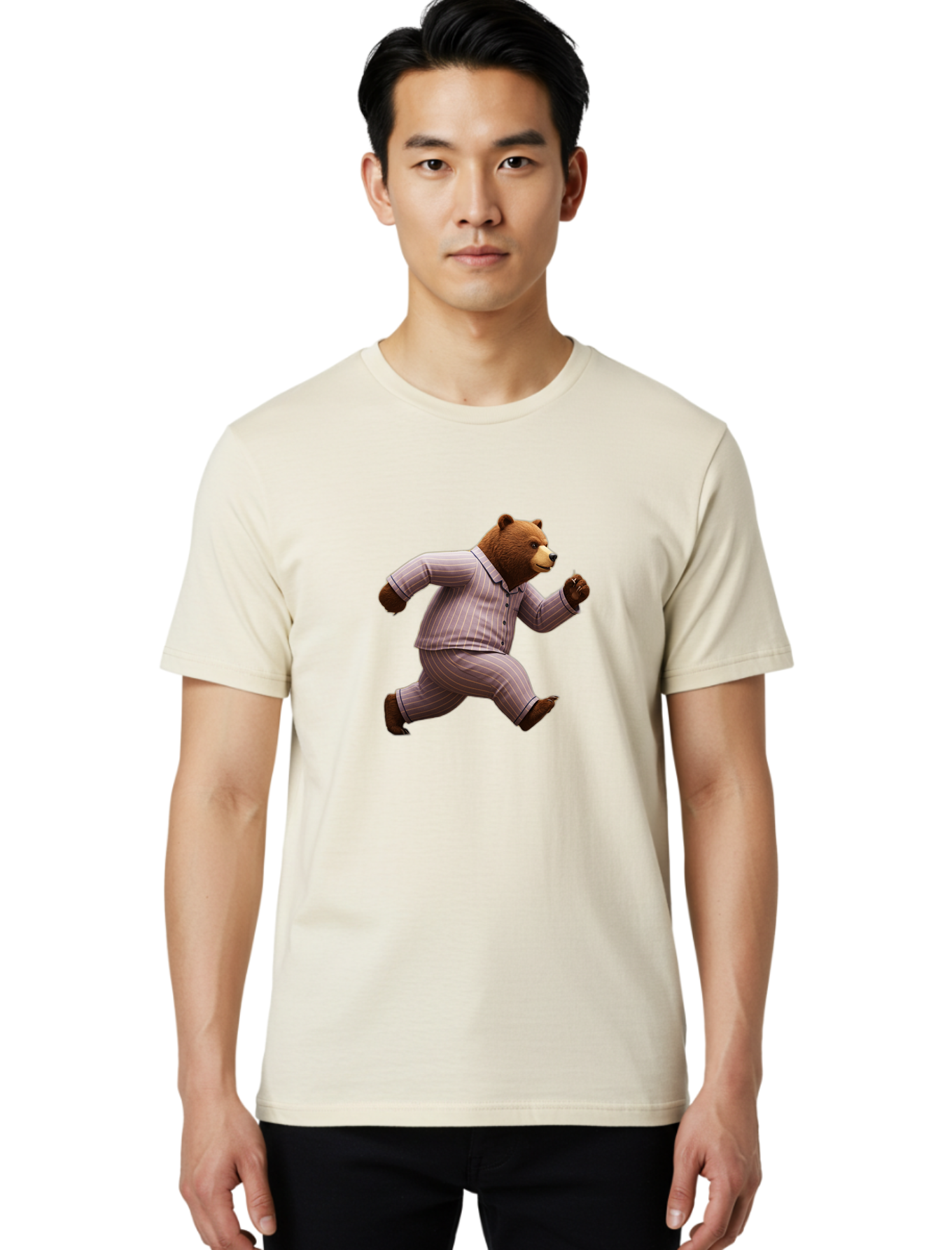 Running-Bear-In-Pajamas Men'S Graphic Tee, 100% Cotton, Comfortable Casual Summer Wear, Machine Washable, Vintage Camera, Old Camera, Antique Camera, Black Camera, Classic Photography, Photography Equipment, Nostalgic Device, Film Camera, Bai308 19