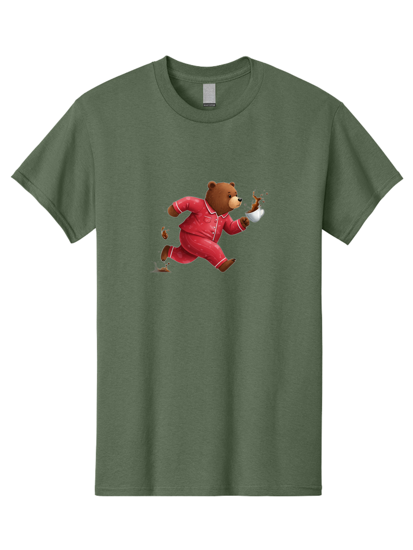 Running-Bear-With-Coffee Men'S Graphic Tee, 100% Cotton, Comfortable Casual Summer Wear, Machine Washable, Vintage Camera, Old Camera, Antique Camera, Black Camera, Classic Photography, Photography Equipment, Nostalgic Device, Film Camera, Bai309 14