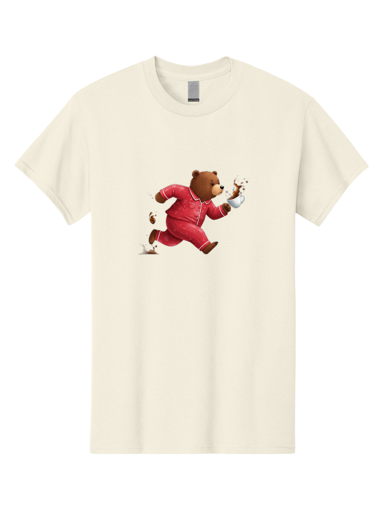 Running-Bear-With-Coffee Men'S Graphic Tee, 100% Cotton, Comfortable Casual Summer Wear, Machine Washable, Vintage Camera, Old Camera, Antique Camera, Black Camera, Classic Photography, Photography Equipment, Nostalgic Device, Film Camera, Bai309 6