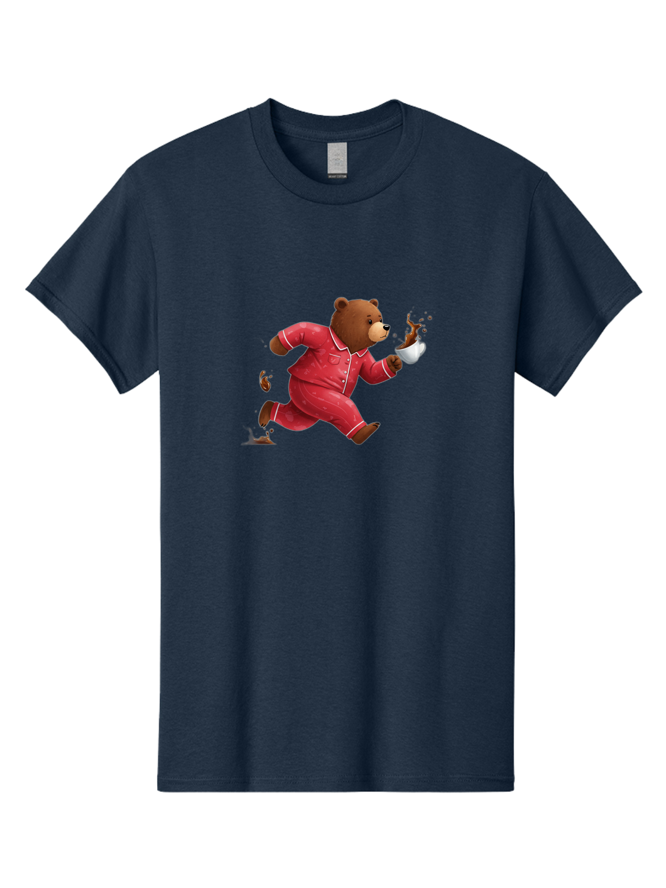 Running-Bear-With-Coffee Men'S Graphic Tee, 100% Cotton, Comfortable Casual Summer Wear, Machine Washable, Vintage Camera, Old Camera, Antique Camera, Black Camera, Classic Photography, Photography Equipment, Nostalgic Device, Film Camera, Bai309 15