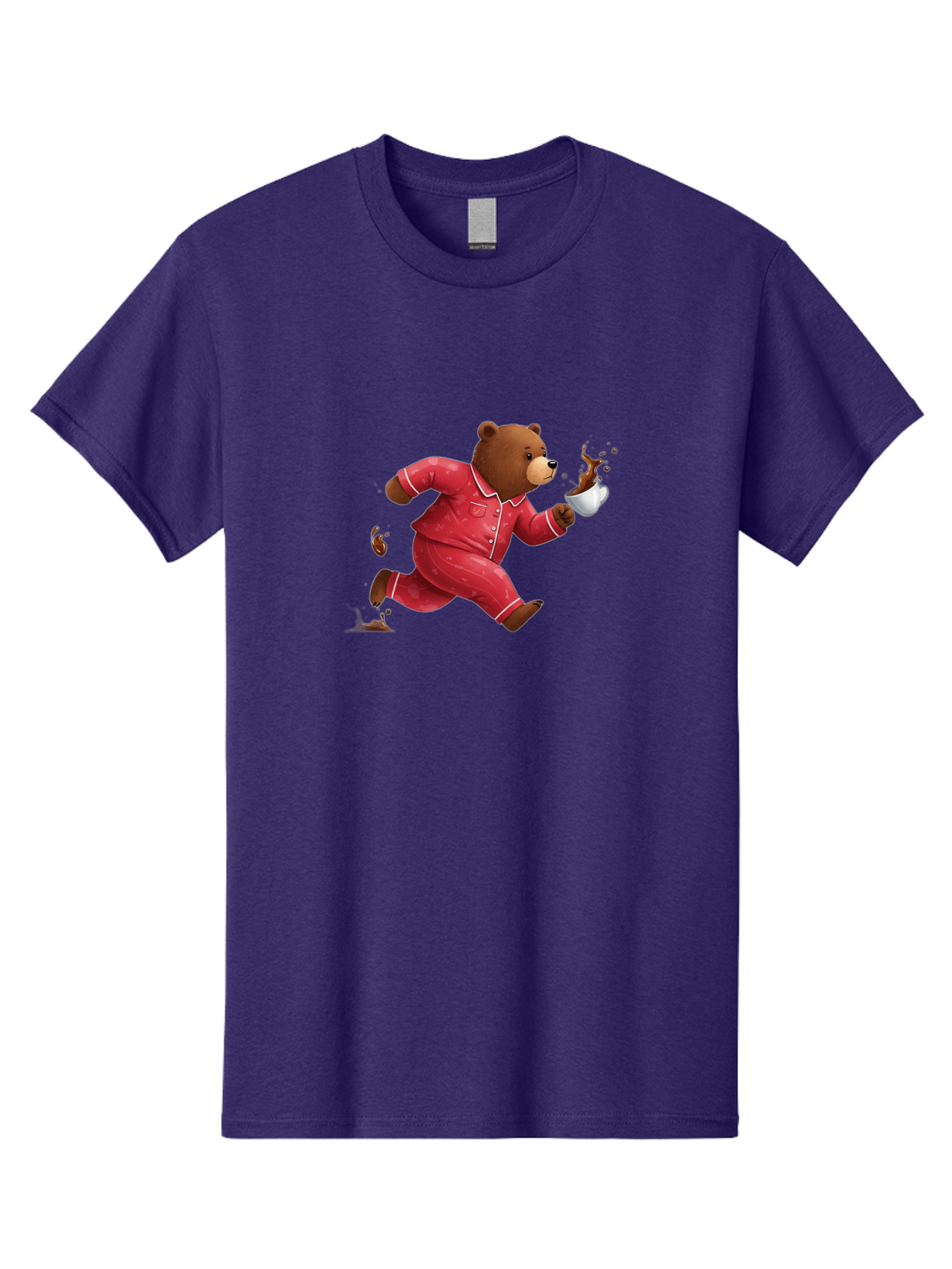 Running-Bear-With-Coffee Men'S Graphic Tee, 100% Cotton, Comfortable Casual Summer Wear, Machine Washable, Vintage Camera, Old Camera, Antique Camera, Black Camera, Classic Photography, Photography Equipment, Nostalgic Device, Film Camera, Bai309 10