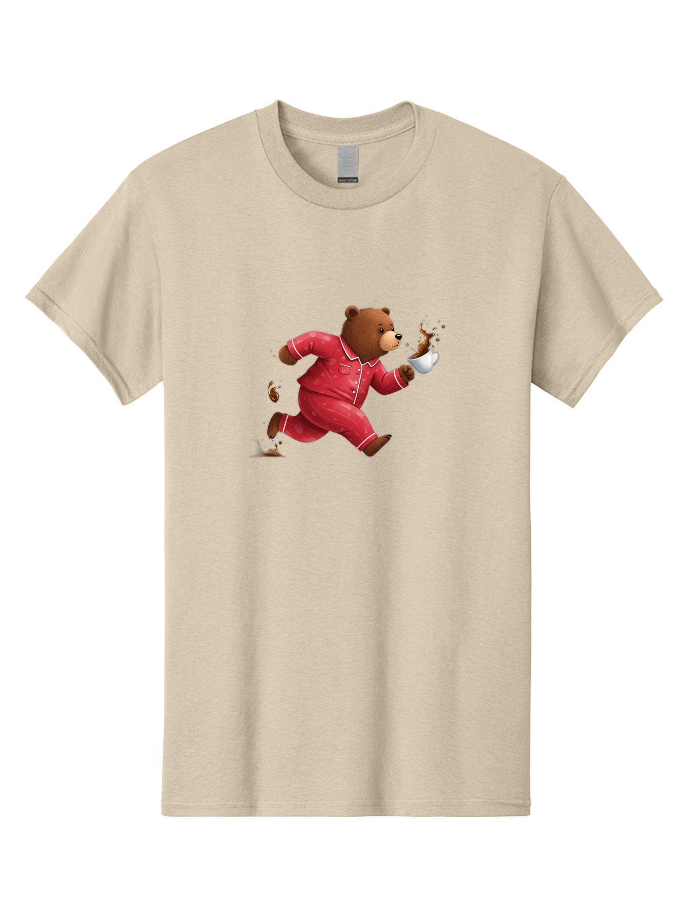 Running-Bear-With-Coffee Men'S Graphic Tee, 100% Cotton, Comfortable Casual Summer Wear, Machine Washable, Vintage Camera, Old Camera, Antique Camera, Black Camera, Classic Photography, Photography Equipment, Nostalgic Device, Film Camera, Bai309 7