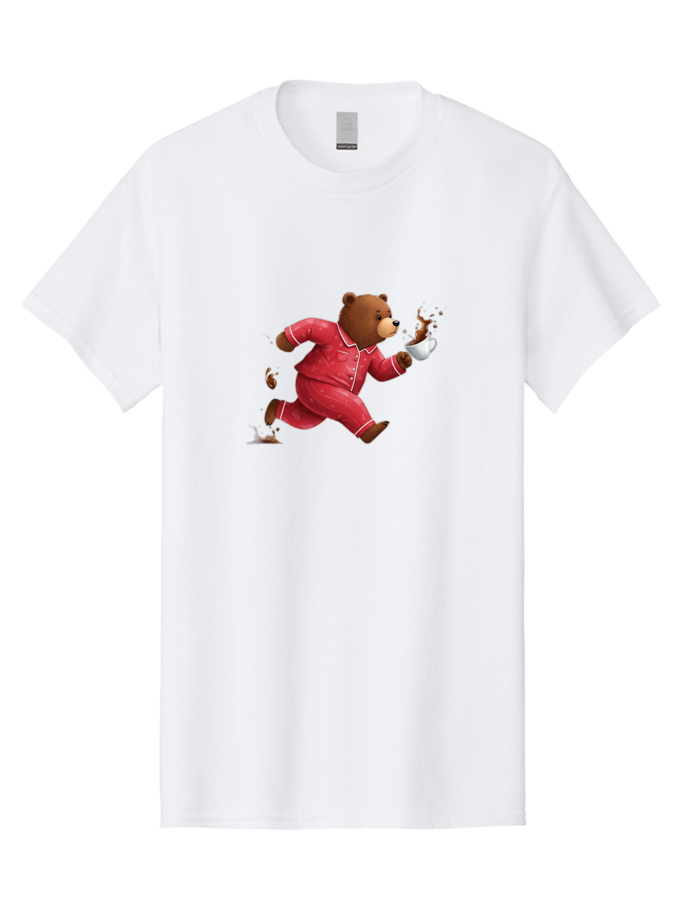 Running-Bear-With-Coffee Men'S Graphic Tee, 100% Cotton, Comfortable Casual Summer Wear, Machine Washable, Vintage Camera, Old Camera, Antique Camera, Black Camera, Classic Photography, Photography Equipment, Nostalgic Device, Film Camera, Bai309 13