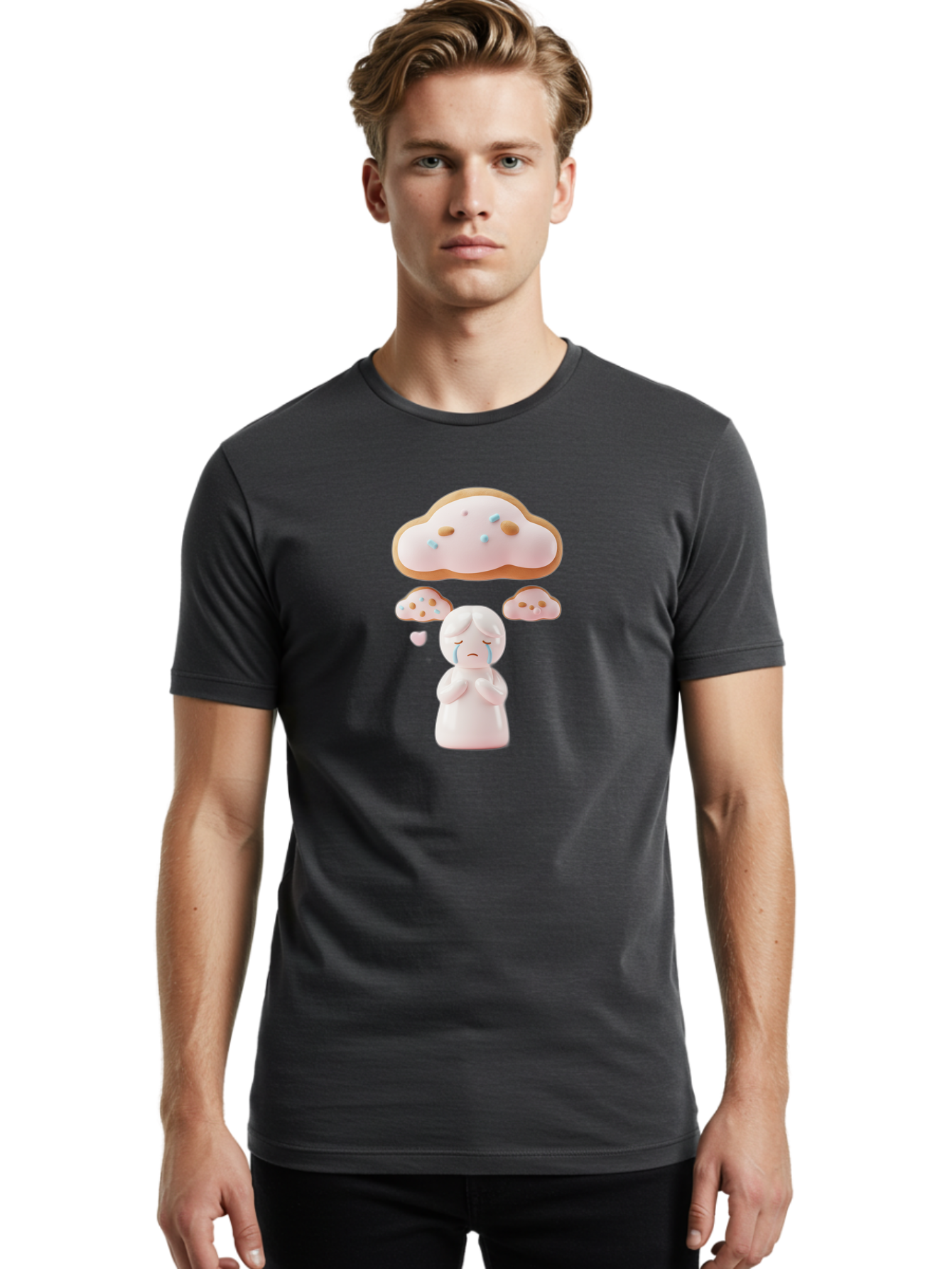 Sad-Girl-With-Cookies Men'S Graphic Tee, 100% Cotton, Comfortable Casual Summer Wear, Machine Washable, Vintage Camera, Old Camera, Antique Camera, Black Camera, Classic Photography, Photography Equipment, Nostalgic Device, Film Camera, Bai316 20