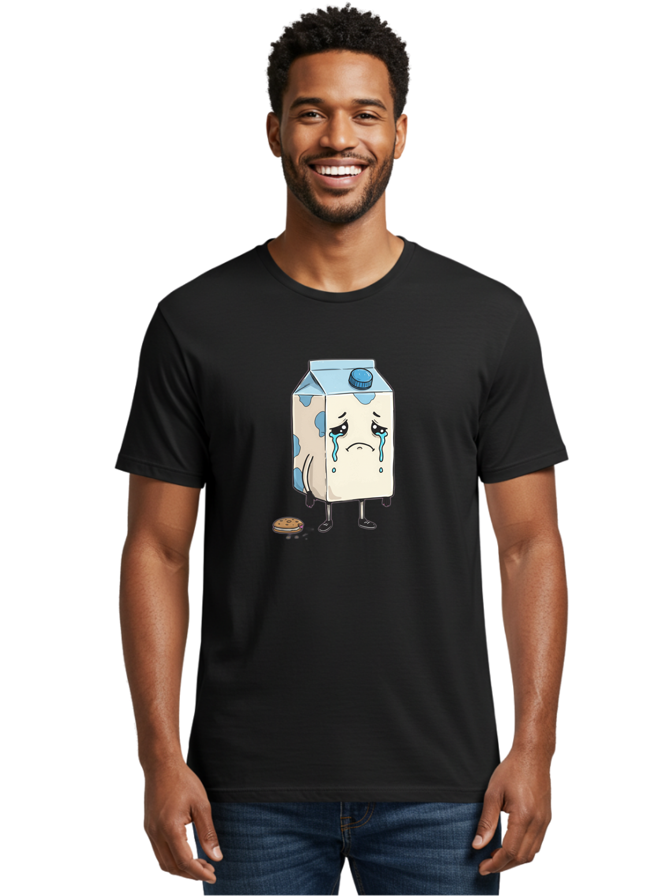 Sad-Milk-2 Men'S Graphic Tee, 100% Cotton, Comfortable Casual Summer Wear, Machine Washable, Vintage Camera, Old Camera, Antique Camera, Black Camera, Classic Photography, Photography Equipment, Nostalgic Device, Film Camera, Camera Art Bai319 20