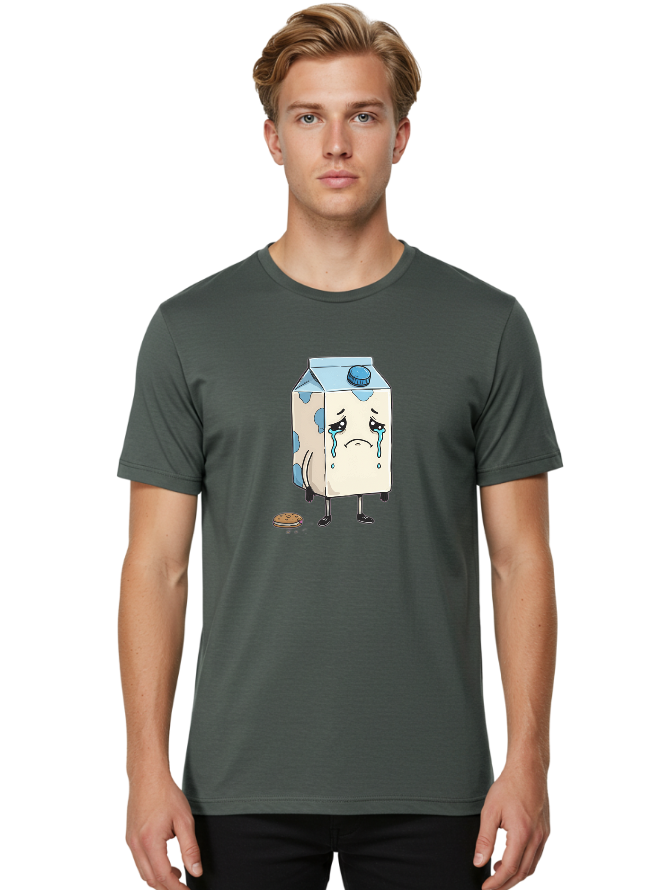 Sad-Milk-2 Men'S Graphic Tee, 100% Cotton, Comfortable Casual Summer Wear, Machine Washable, Vintage Camera, Old Camera, Antique Camera, Black Camera, Classic Photography, Photography Equipment, Nostalgic Device, Film Camera, Camera Art Bai319 25
