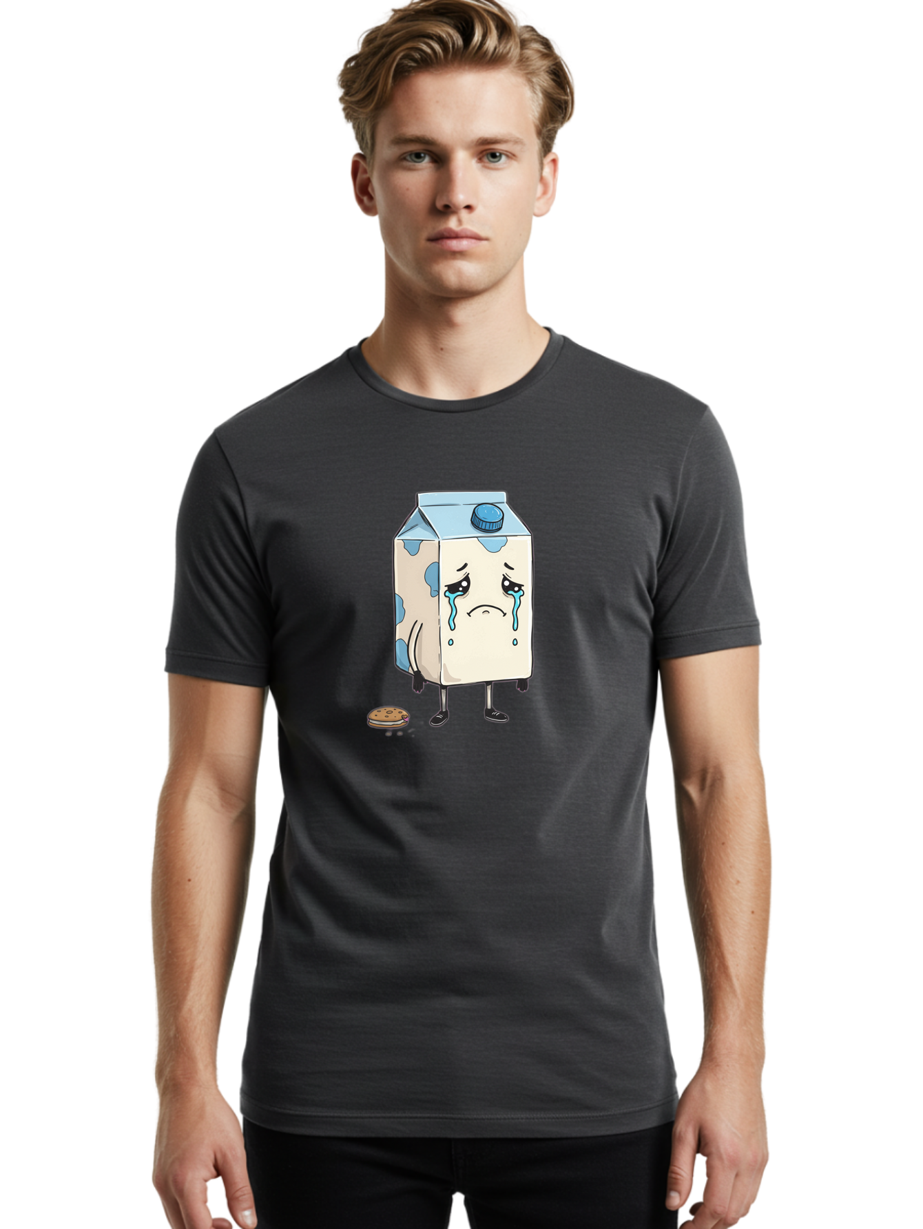 Sad-Milk-2 Men'S Graphic Tee, 100% Cotton, Comfortable Casual Summer Wear, Machine Washable, Vintage Camera, Old Camera, Antique Camera, Black Camera, Classic Photography, Photography Equipment, Nostalgic Device, Film Camera, Camera Art Bai319 23