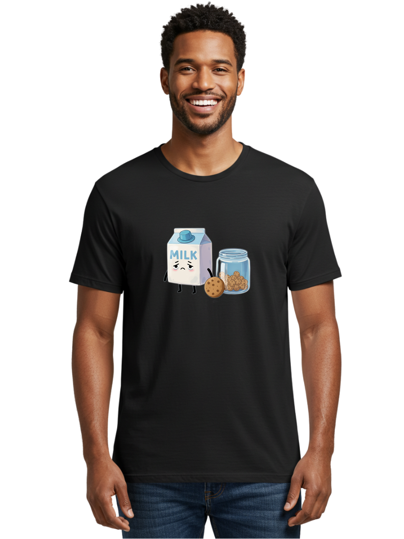Sad-Milk-3 Men'S Graphic Tee, 100% Cotton, Comfortable Casual Summer Wear, Machine Washable, Vintage Camera, Old Camera, Antique Camera, Black Camera, Classic Photography, Photography Equipment, Nostalgic Device, Film Camera, Camera Art Bai320 30