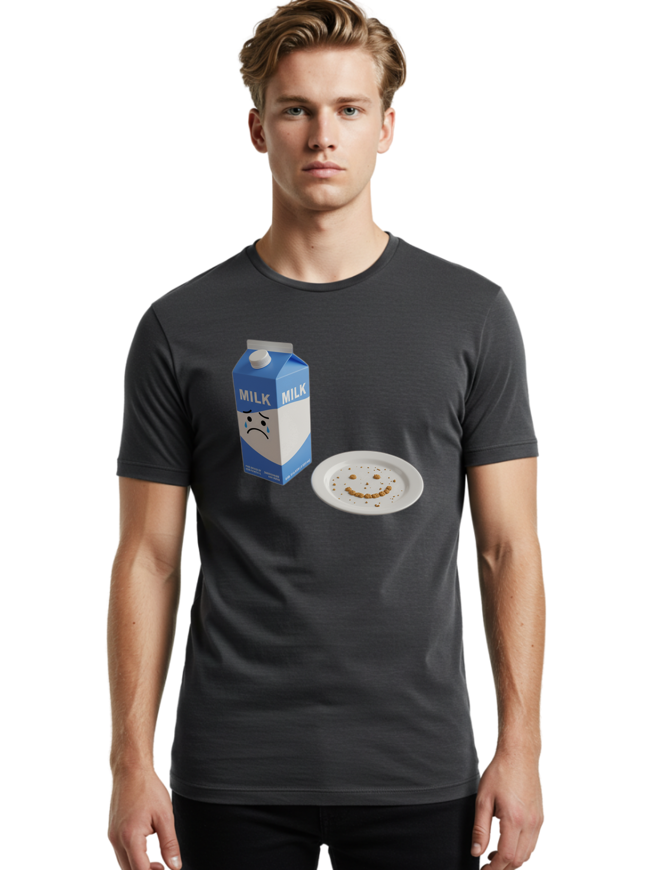 Sad-Milk-4 Men'S Graphic Tee, 100% Cotton, Comfortable Casual Summer Wear, Machine Washable, Vintage Camera, Old Camera, Antique Camera, Black Camera, Classic Photography, Photography Equipment, Nostalgic Device, Film Camera, Camera Art Bai321 21