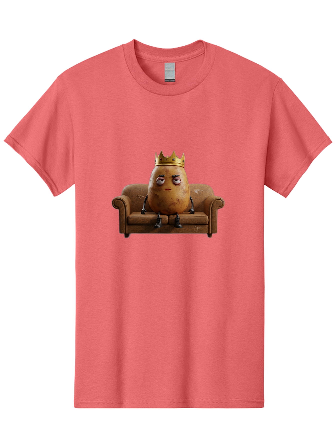 Sad-Potato-King-1 Men'S Graphic Tee, 100% Cotton, Comfortable Casual Summer Wear, Machine Washable, Vintage Camera, Old Camera, Antique Camera, Black Camera, Classic Photography, Photography Equipment, Nostalgic Device, Film Camera, Camera Art Bai338 8