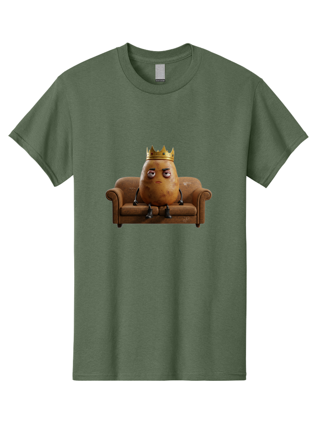 Sad-Potato-King-1 Men'S Graphic Tee, 100% Cotton, Comfortable Casual Summer Wear, Machine Washable, Vintage Camera, Old Camera, Antique Camera, Black Camera, Classic Photography, Photography Equipment, Nostalgic Device, Film Camera, Camera Art Bai338 7