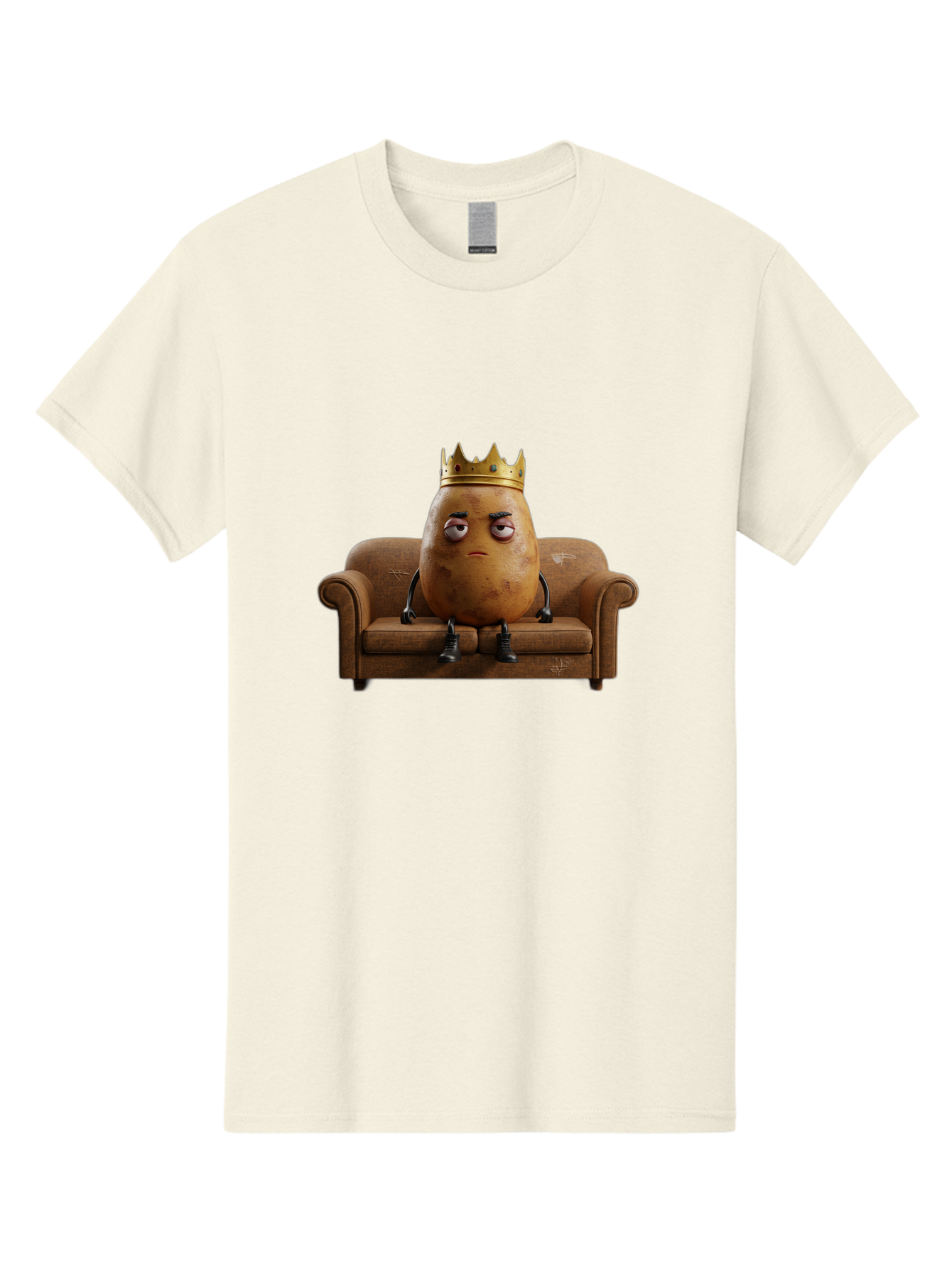 Sad-Potato-King-1 Men'S Graphic Tee, 100% Cotton, Comfortable Casual Summer Wear, Machine Washable, Vintage Camera, Old Camera, Antique Camera, Black Camera, Classic Photography, Photography Equipment, Nostalgic Device, Film Camera, Camera Art Bai338 9