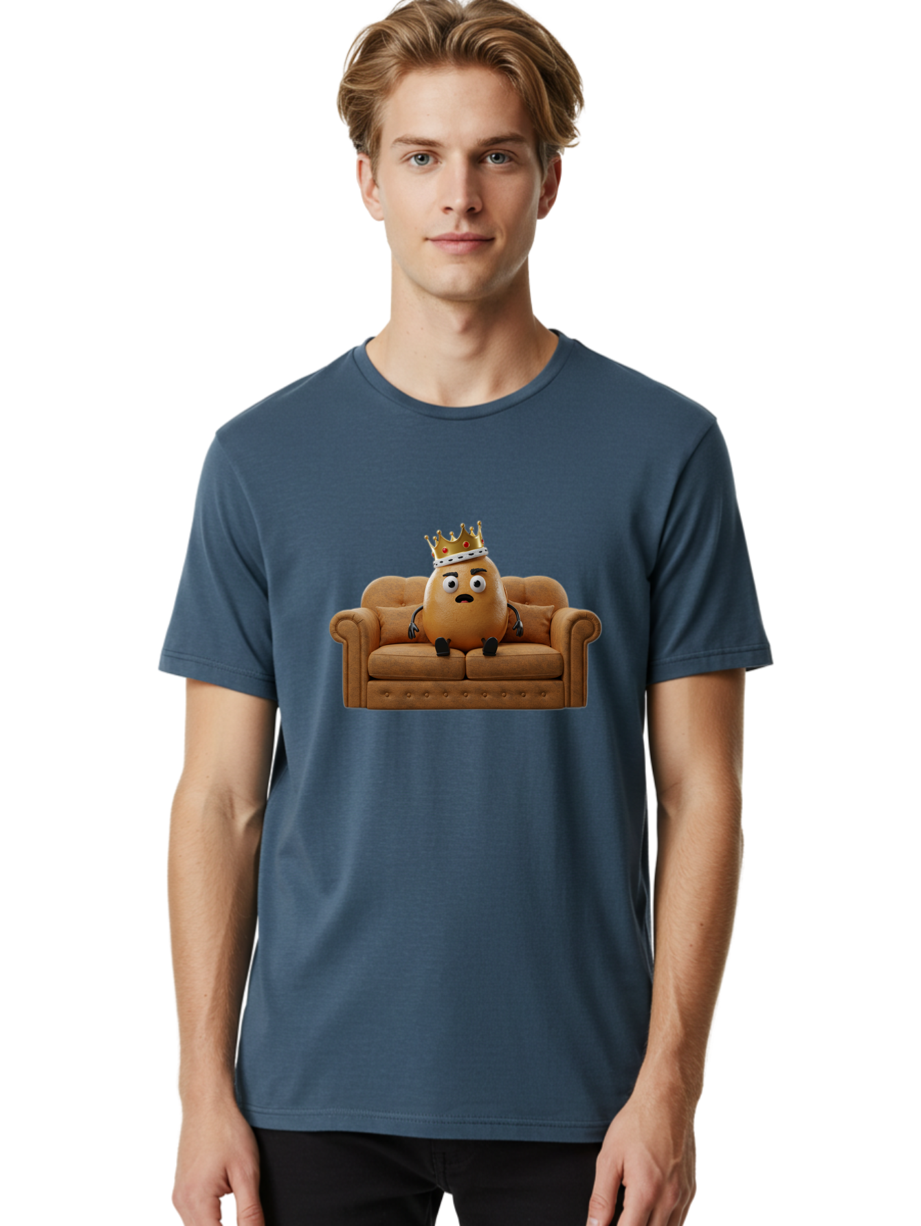 Sad-Potato-King-2 Men'S Graphic Tee, 100% Cotton, Comfortable Casual Summer Wear, Machine Washable, Vintage Camera, Old Camera, Antique Camera, Black Camera, Classic Photography, Photography Equipment, Nostalgic Device, Film Camera, Camera Art Bai339 20
