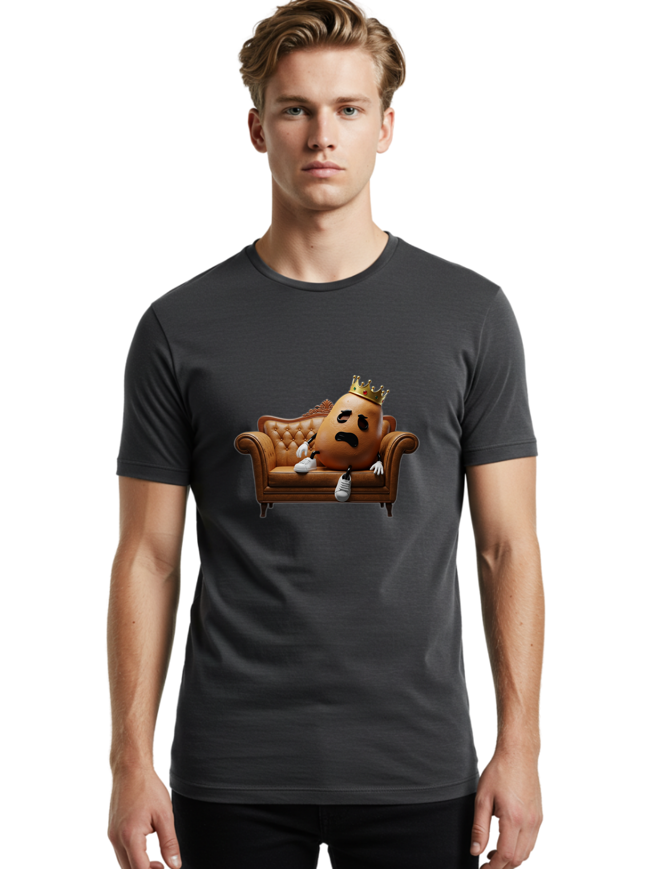 Sad-Potato-King Men'S Graphic Tee, 100% Cotton, Comfortable Casual Summer Wear, Machine Washable, Vintage Camera, Old Camera, Antique Camera, Black Camera, Classic Photography, Photography Equipment, Nostalgic Device, Film Camera, Camera Art Bai340 30