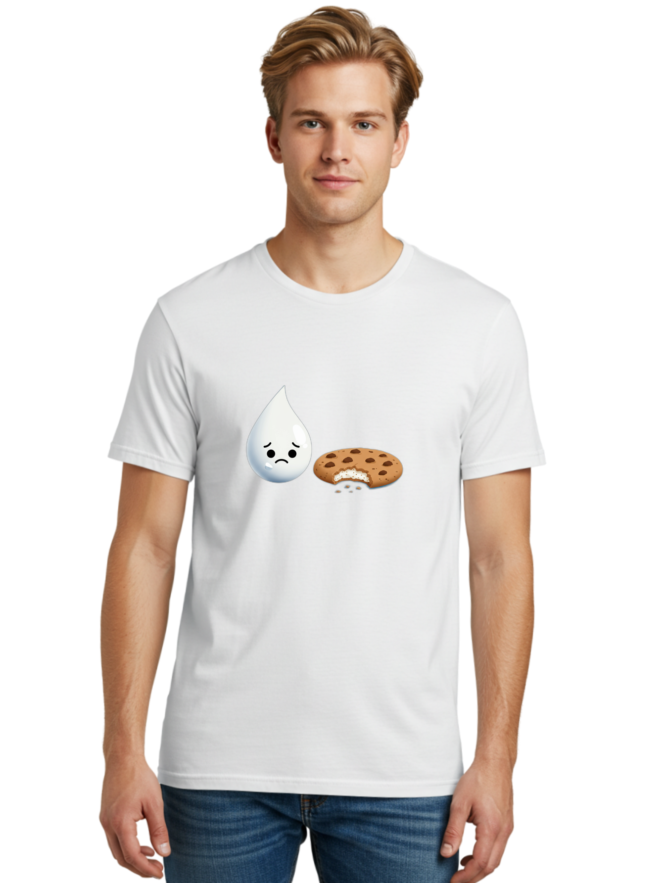Sad-Water-Droplet-And-Cookie Men'S Graphic Tee, 100% Cotton, Comfortable Casual Summer Wear, Machine Washable, Vintage Camera, Old Camera, Antique Camera, Black Camera, Classic Photography, Photography Equipment, Nostalgic Device, Film Camera, Bai344 24