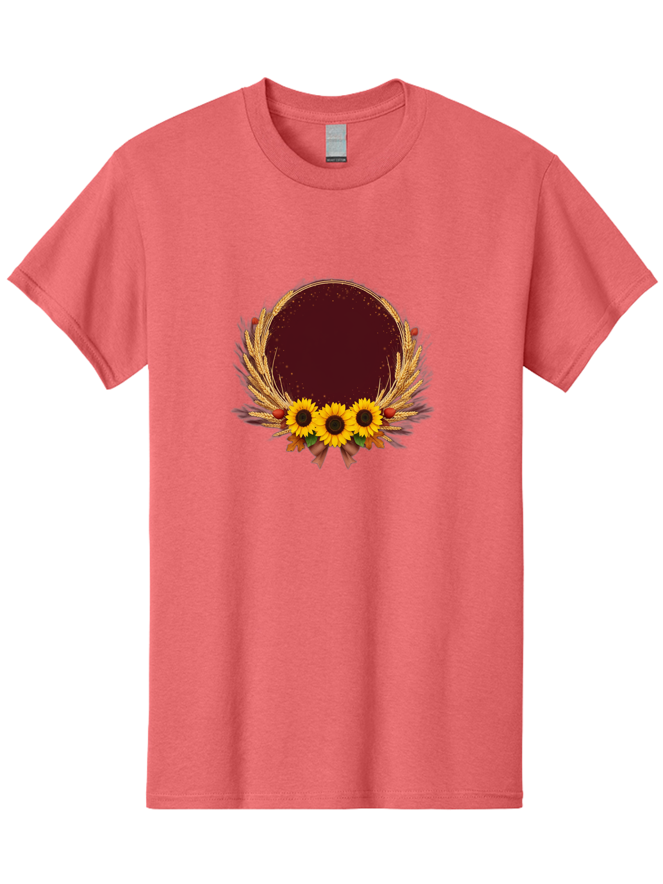 Sunflower-Wreath-Frame Men'S Graphic Tee, 100% Cotton, Comfortable Casual Summer Wear, Machine Washable, Vintage Camera, Old Camera, Antique Camera, Black Camera, Classic Photography, Photography Equipment, Nostalgic Device, Film Camera, Bai430 6