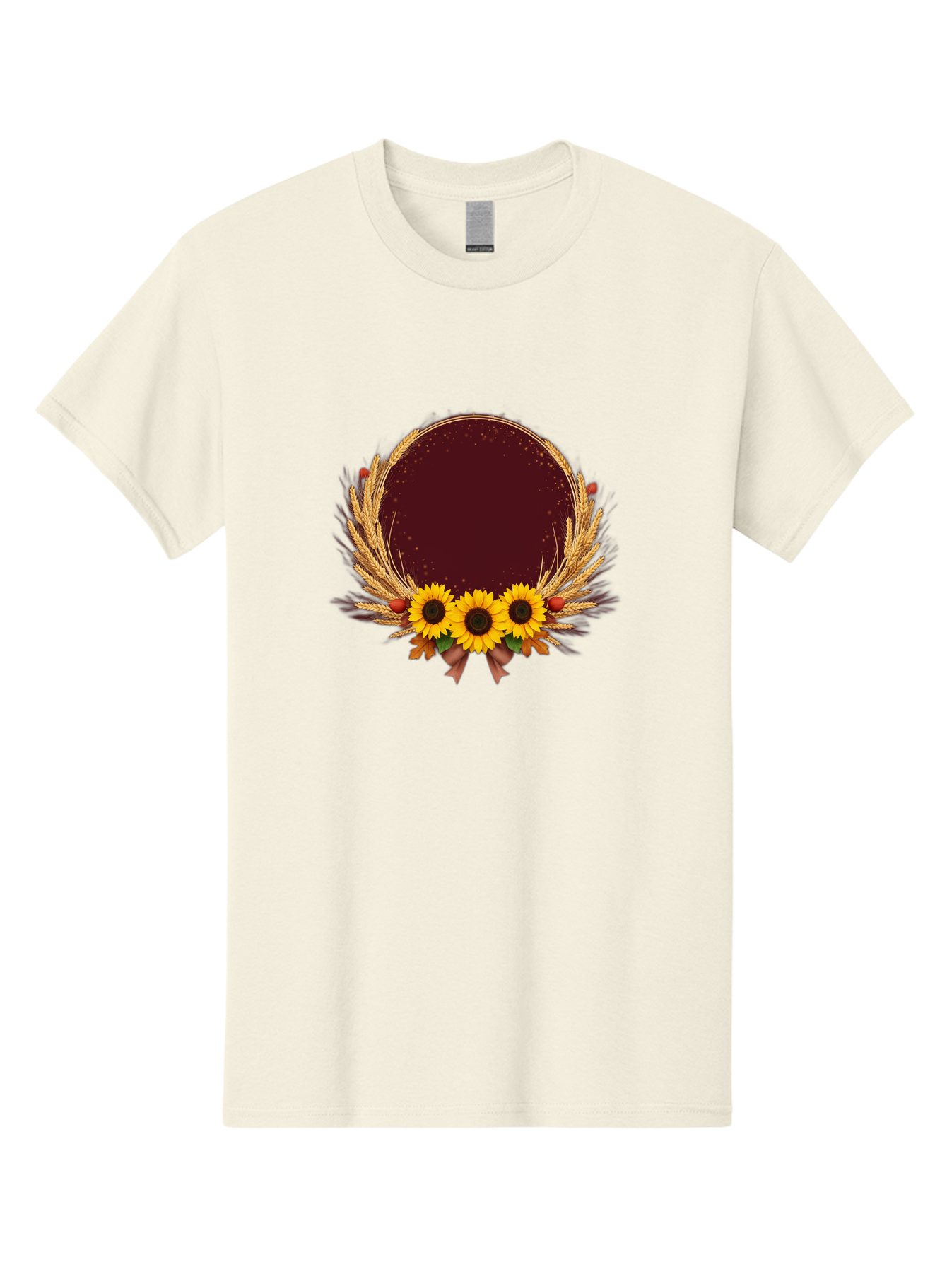 Sunflower-Wreath-Frame Men'S Graphic Tee, 100% Cotton, Comfortable Casual Summer Wear, Machine Washable, Vintage Camera, Old Camera, Antique Camera, Black Camera, Classic Photography, Photography Equipment, Nostalgic Device, Film Camera, Bai430 9