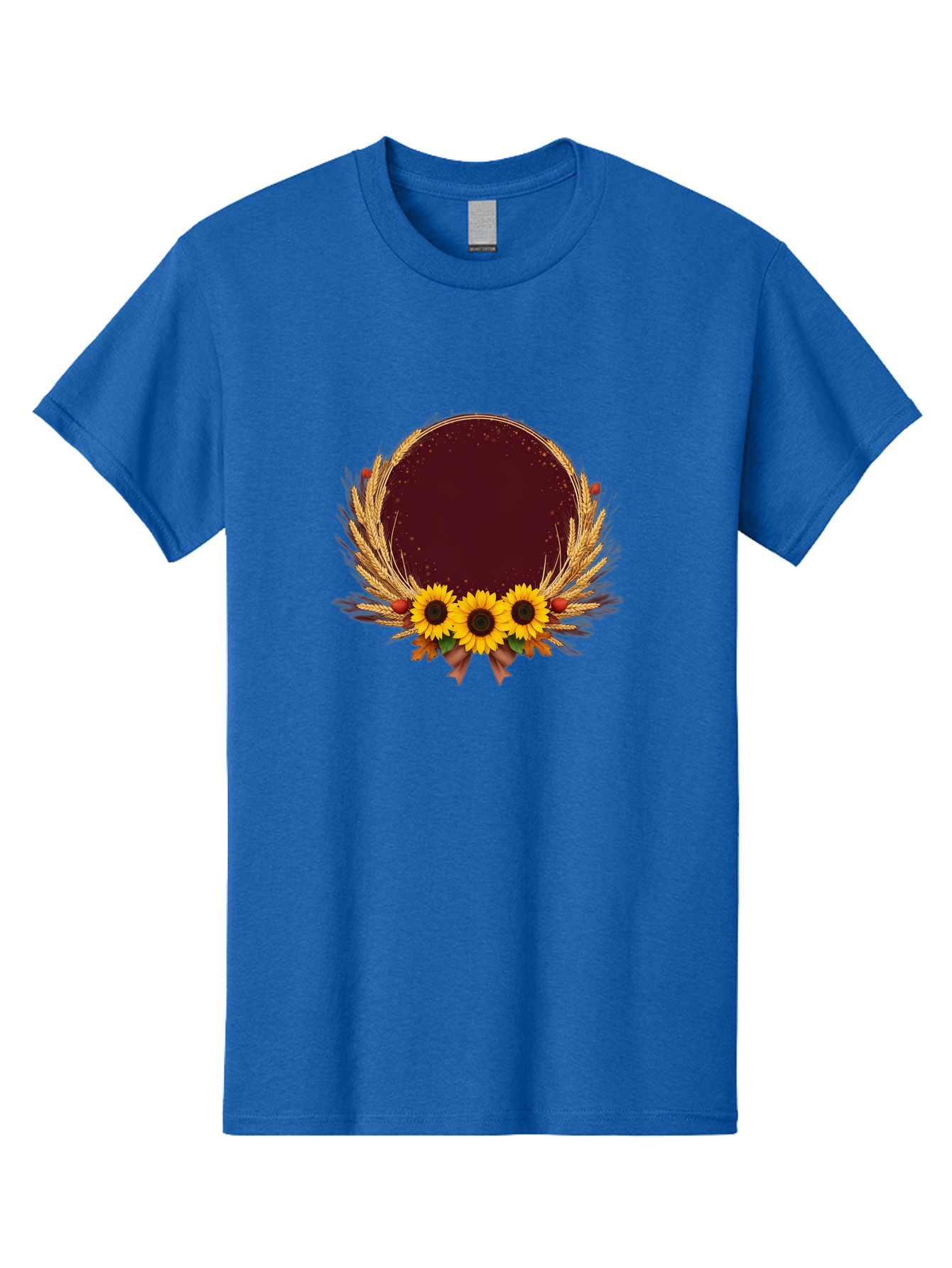 Sunflower-Wreath-Frame Men'S Graphic Tee, 100% Cotton, Comfortable Casual Summer Wear, Machine Washable, Vintage Camera, Old Camera, Antique Camera, Black Camera, Classic Photography, Photography Equipment, Nostalgic Device, Film Camera, Bai430 3