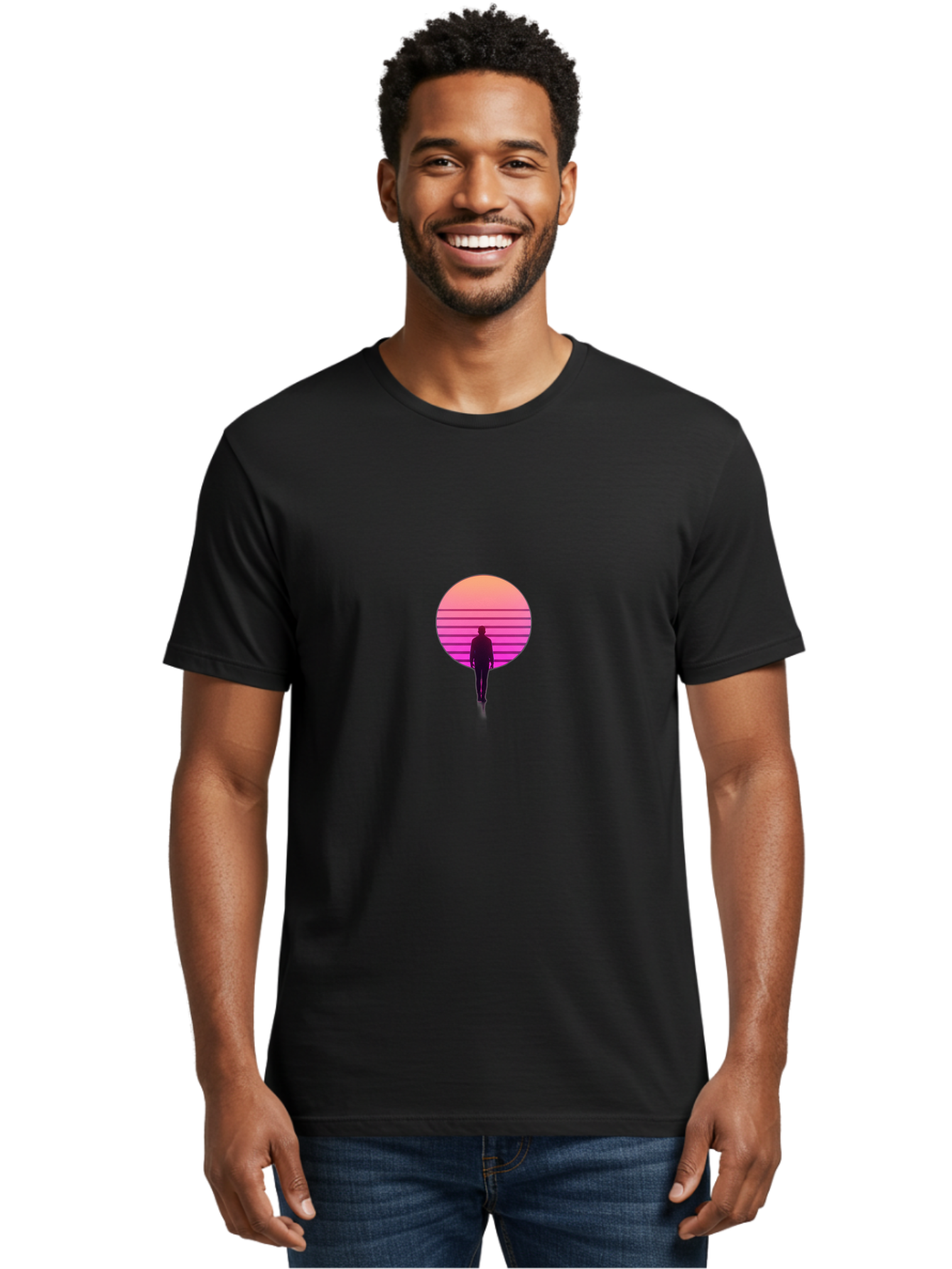 Vaporwave-Man Men'S Graphic Tee, 100% Cotton, Comfortable Casual Summer Wear, Machine Washable, Vintage Camera, Old Camera, Antique Camera, Black Camera, Classic Photography, Photography Equipment, Nostalgic Device, Film Camera, Camera Art Bai492 30