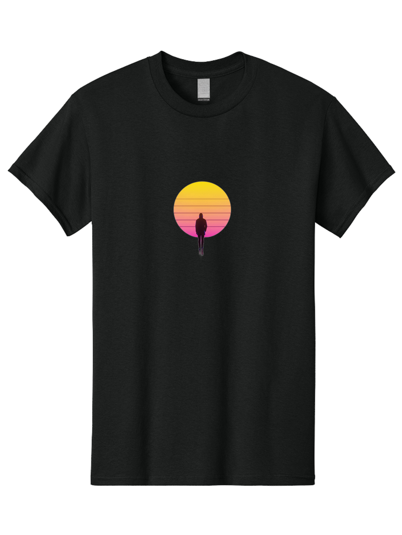 Vaporwave-Silhouette Men'S Graphic Tee, 100% Cotton, Comfortable Casual Summer Wear, Machine Washable, Vintage Camera, Old Camera, Antique Camera, Black Camera, Classic Photography, Photography Equipment, Nostalgic Device, Film Camera, Bai493 2